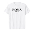 Roma Italia Preppy Italy Womens Rome T-Shirt - Aesthetic Graphic Men Women