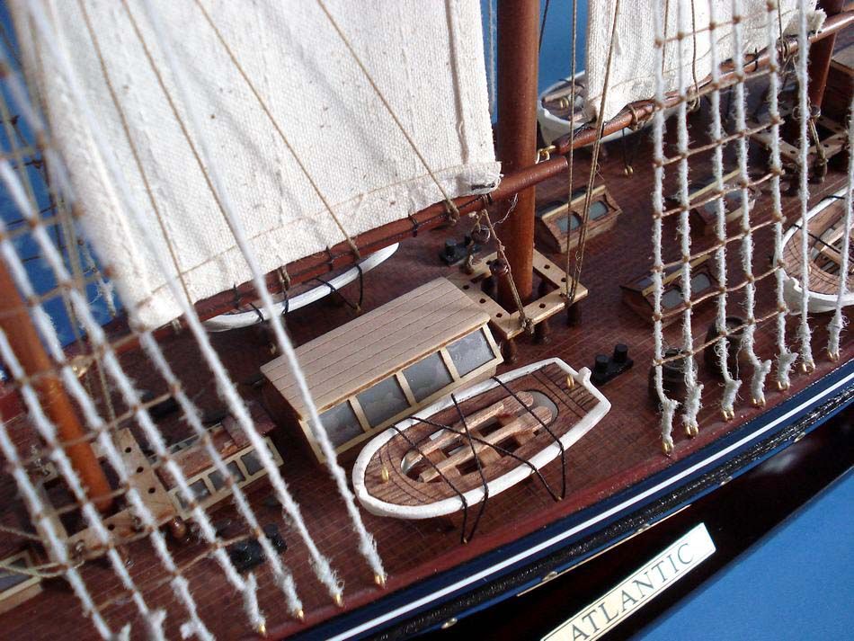 Wooden Atlantic Limited Model Sailboat 32""