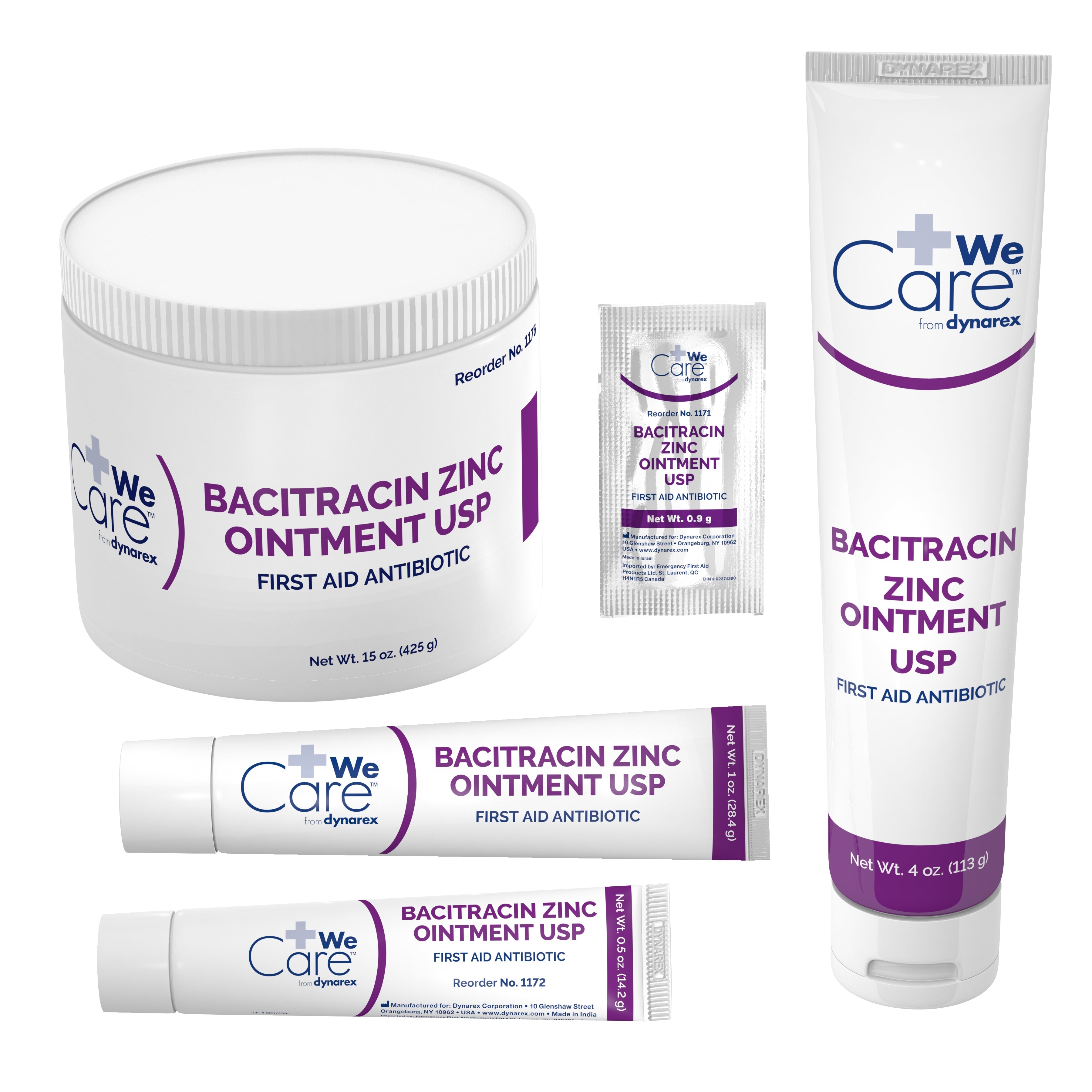 WeCare™ Bacitracin Zinc First Aid Antibiotic 1175