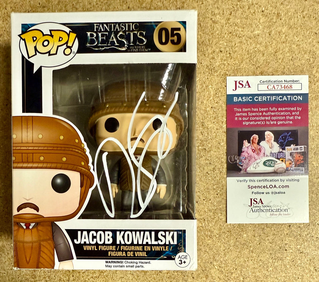 Dan Fogler Signed Fantastic Beasts Jacob Kowalski Funko Pop! #05 With JSA COA