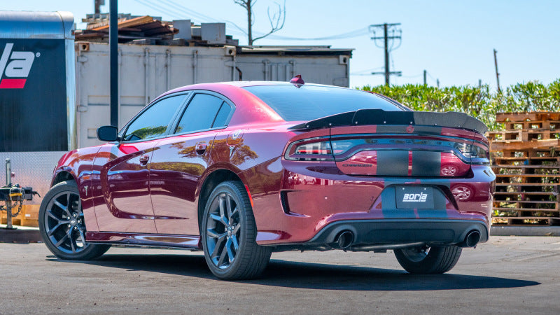 Borla 19-23 Dodge Charger GT 3.6L V6 RWD ATAK Catback Exhaust - Black Chrome Tips 140918BC