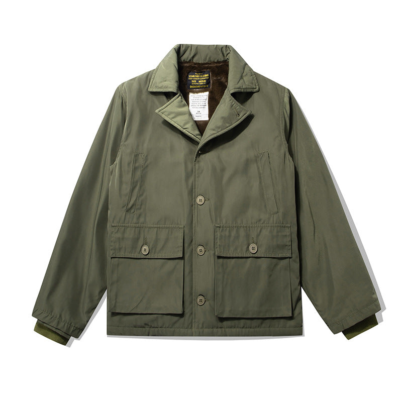 Men's Wool Extra Thick Cotton-padded Jacket