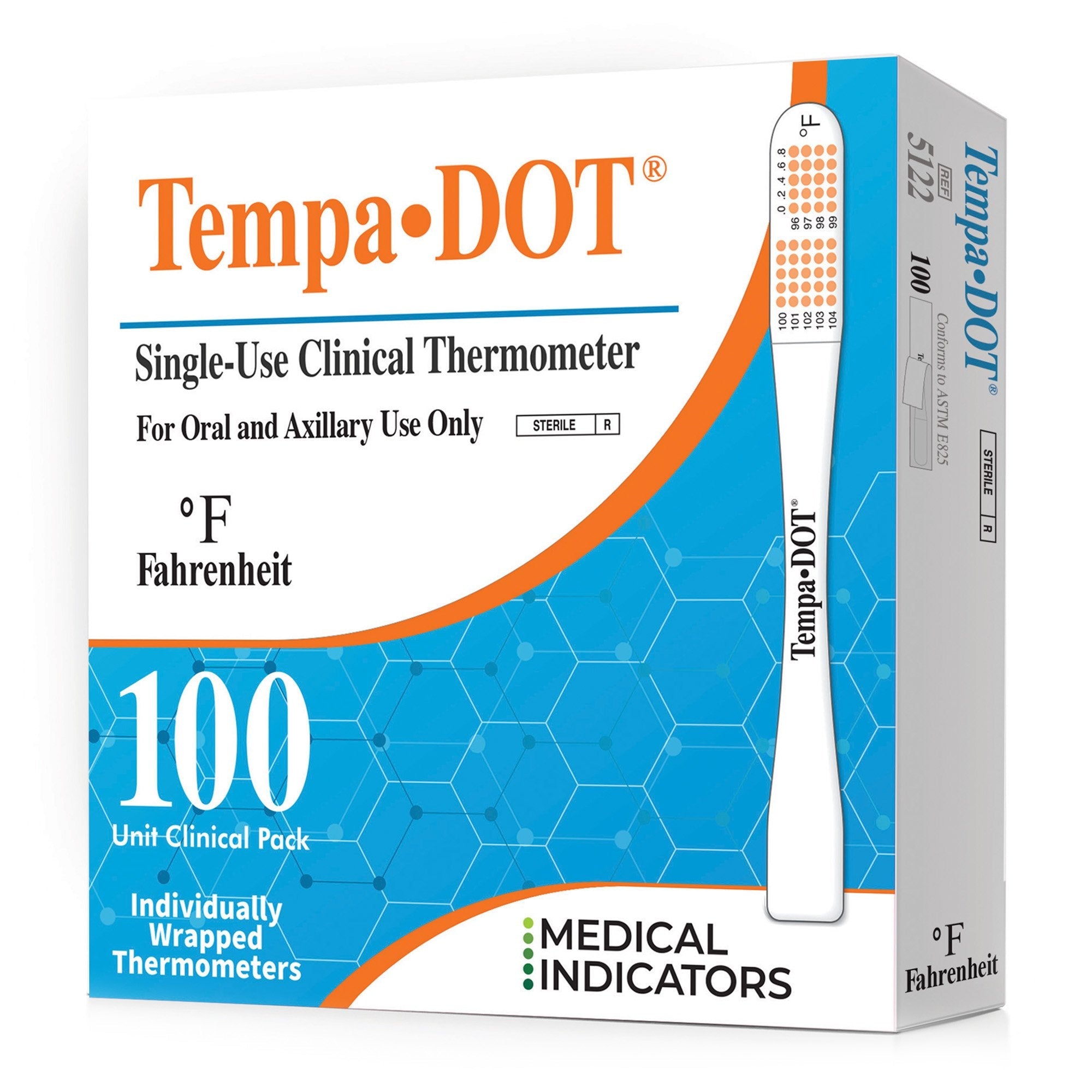 Medical Indicators Tempa·DOT™ Oral / Axillary Thermometer 5122