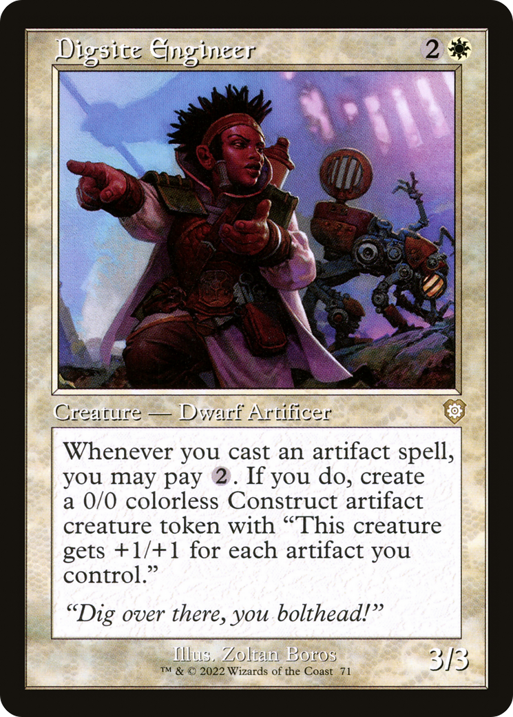 Digsite Engineer (Retro Frame) (BRC-071) - The Brothers' War Commander