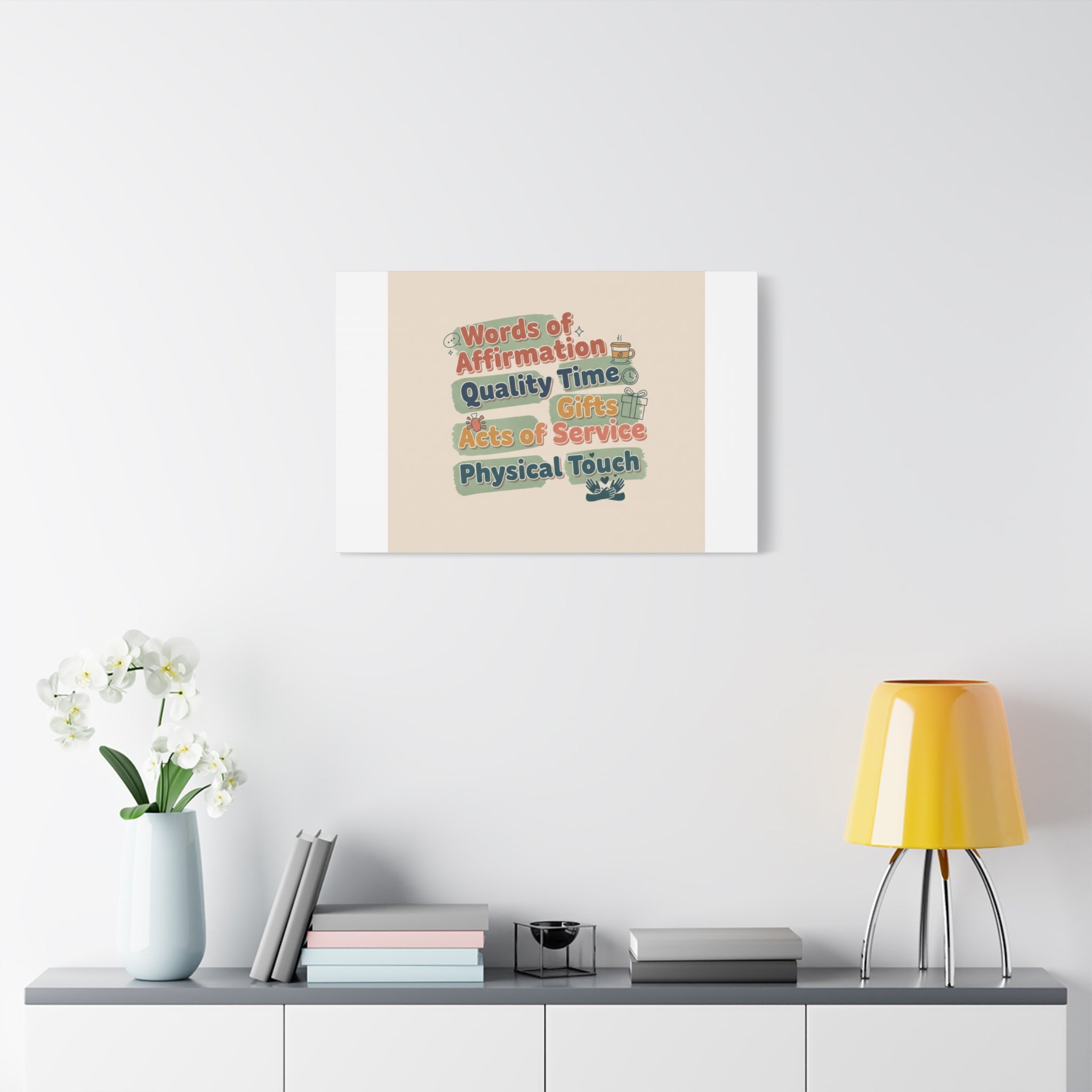 Love Languages List Matte Canvas Wall Art | love language meme, relationship humor