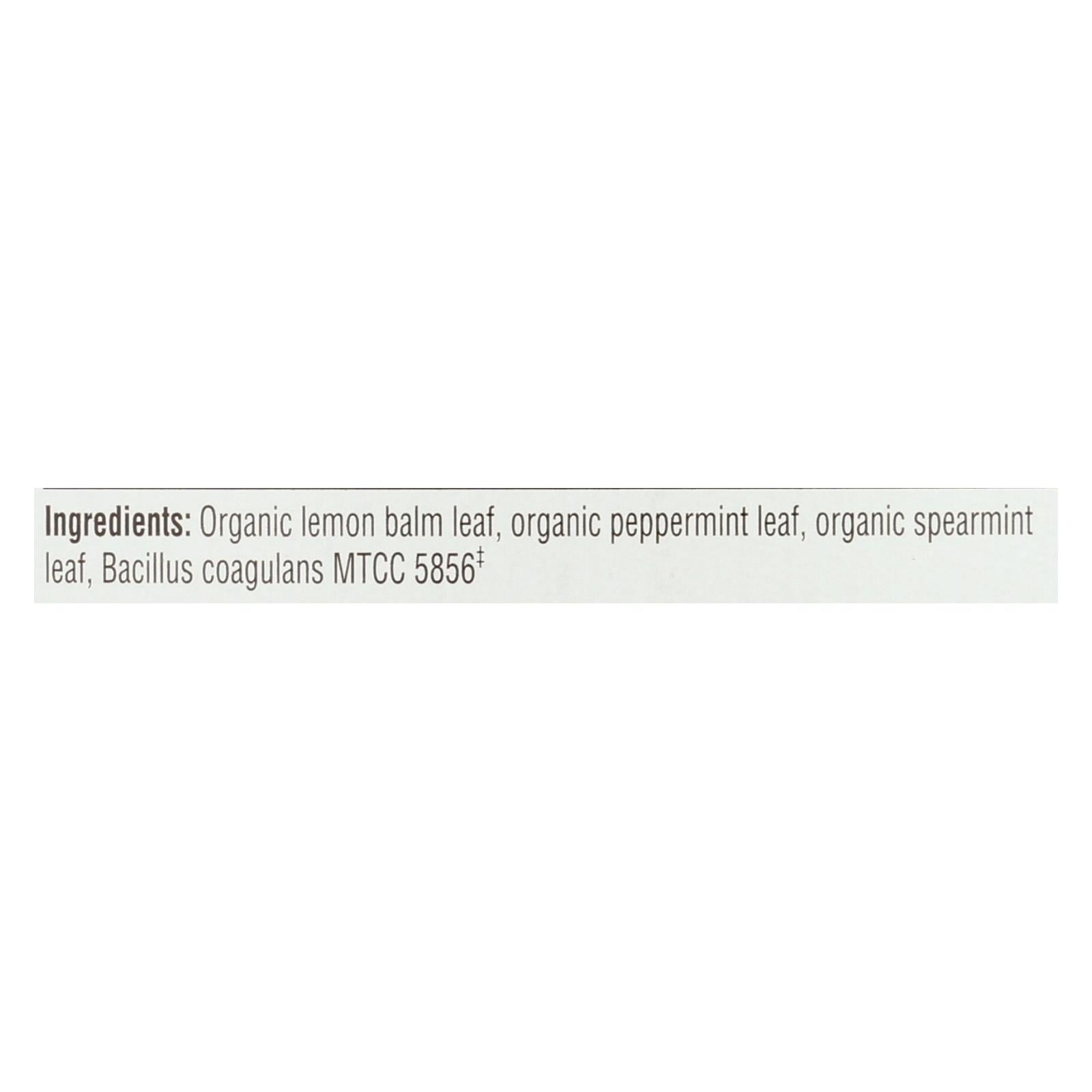 Traditional Medicinals Probiotic Peppermint Delight Tea (Pack of 6 - 16 Bags)