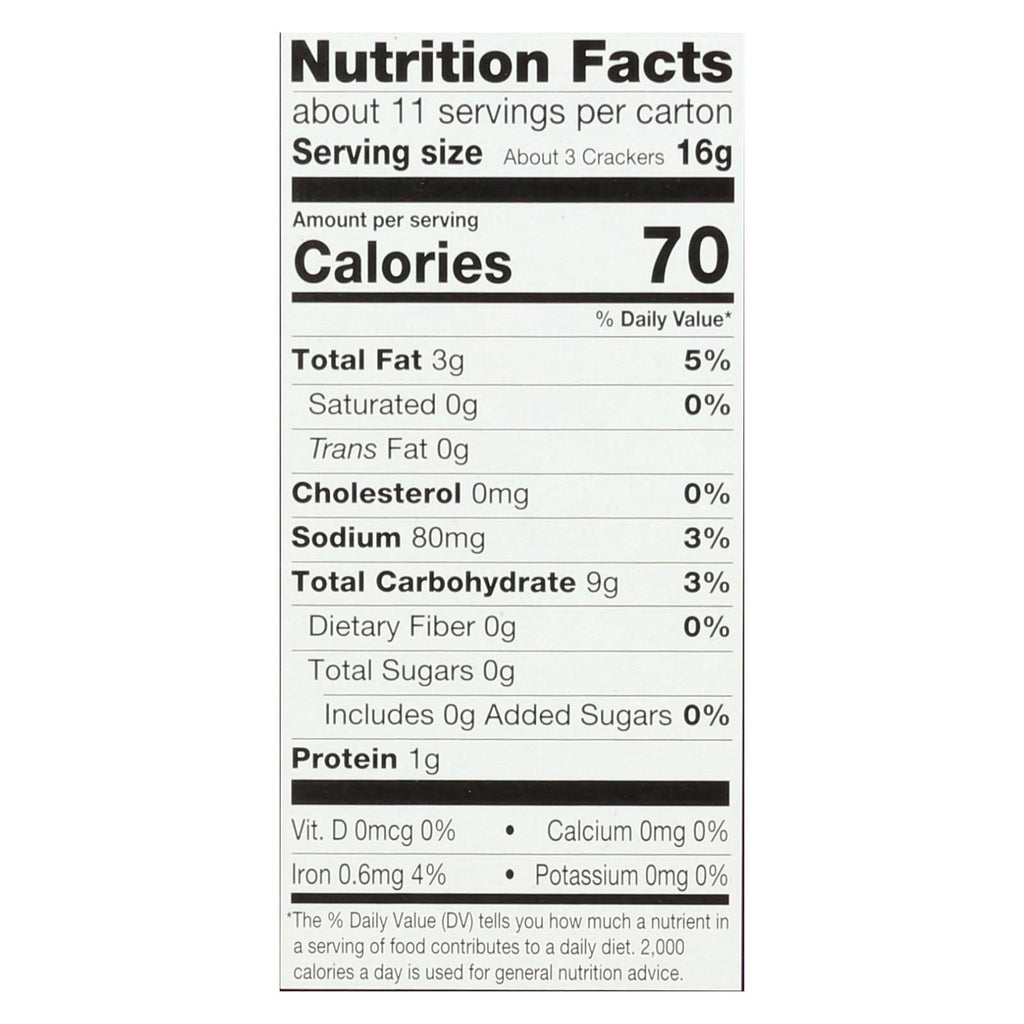 Milton's Baked Himalayan Salt Crackers 8 Pack 6 Oz
