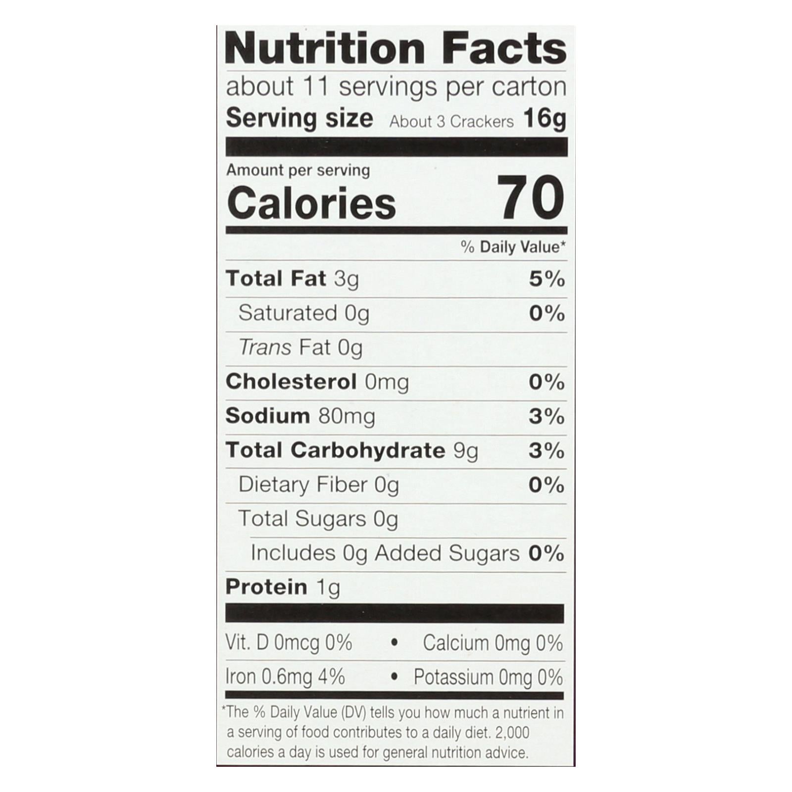 Milton's Baked Himalayan Salt Crackers 8 Pack 6 Oz