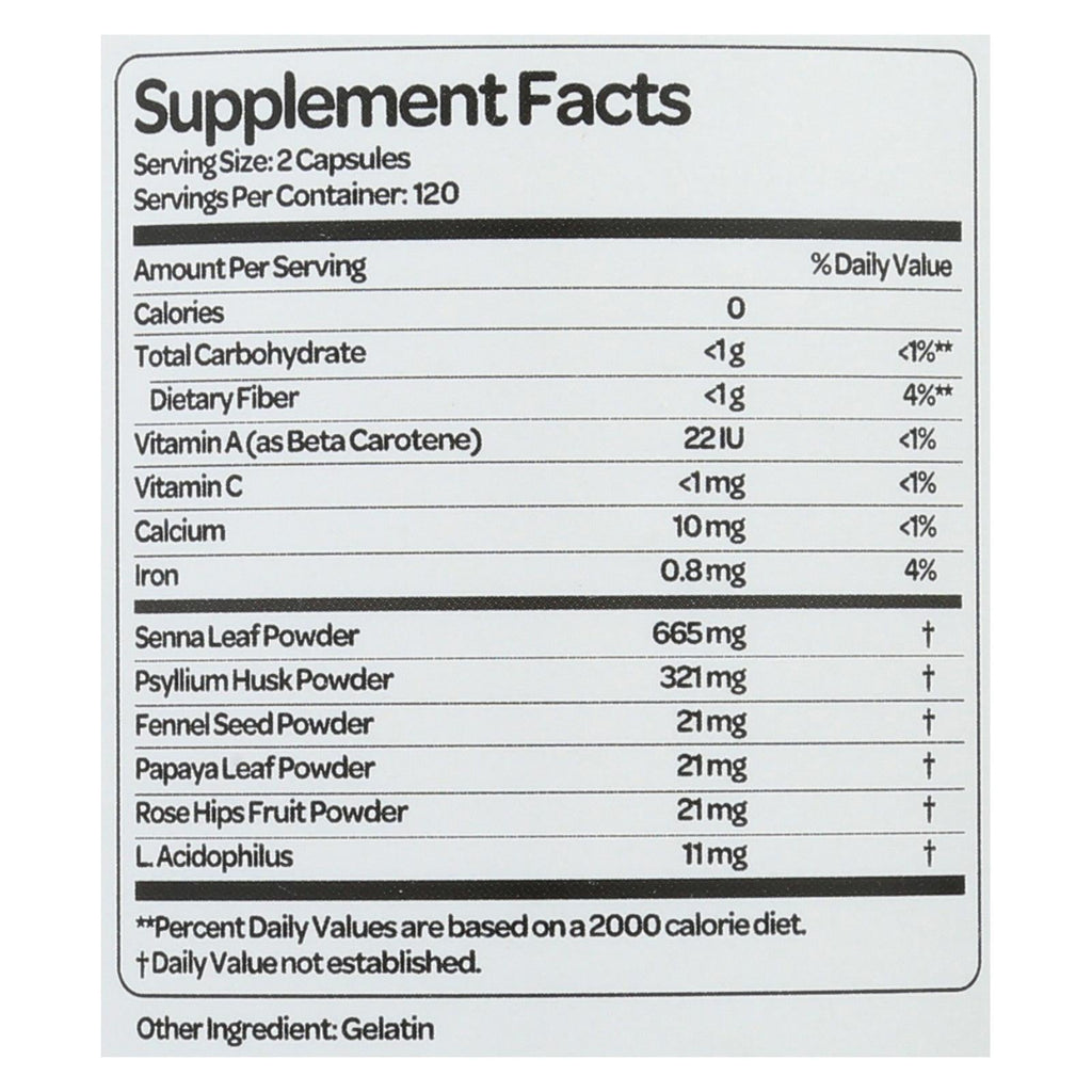 Health Plus Super Colon Cleanse, 240 Capsules, 500 mg | Detoxify & Rejuvenate