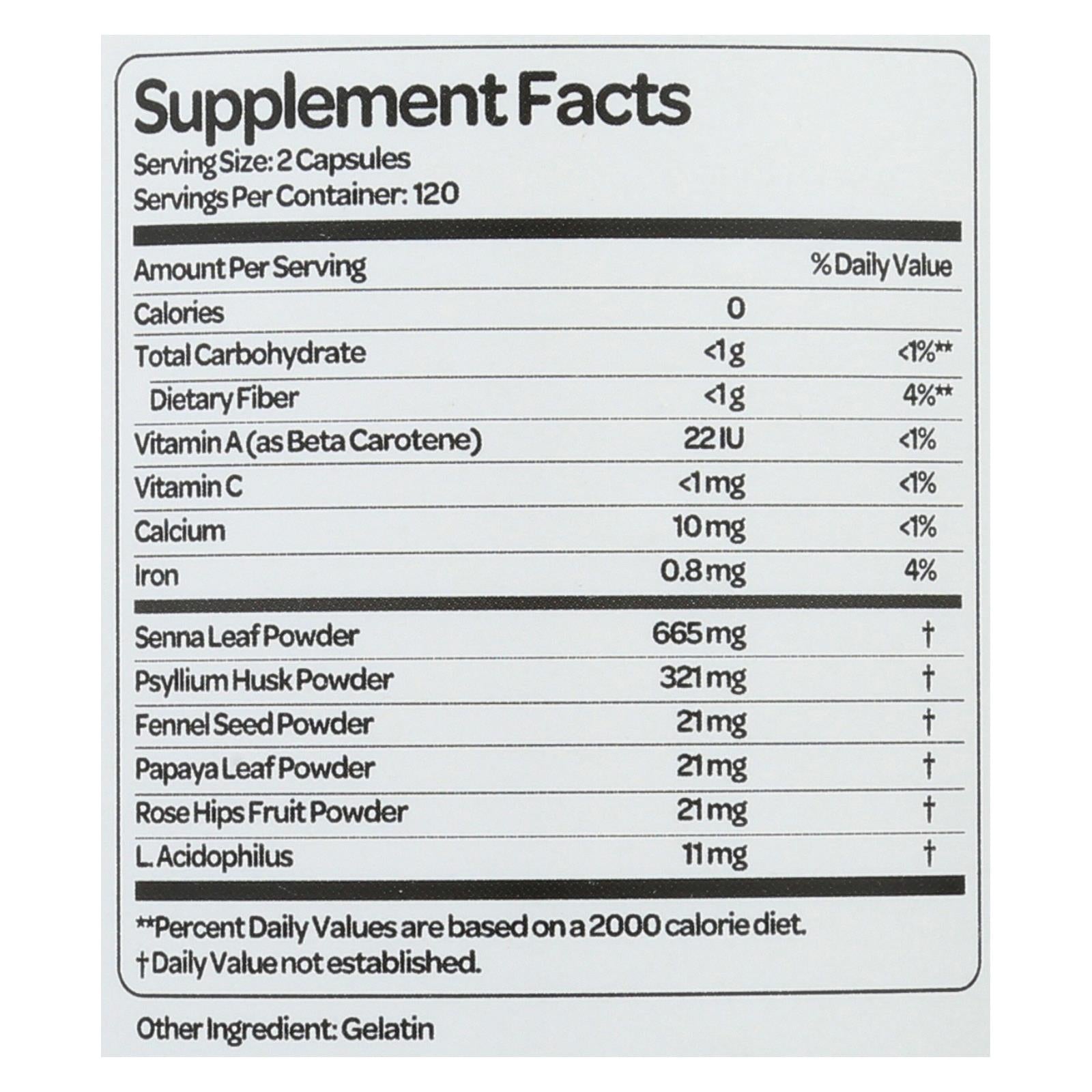 Health Plus Super Colon Cleanse, 240 Capsules, 500 mg | Detoxify & Rejuvenate