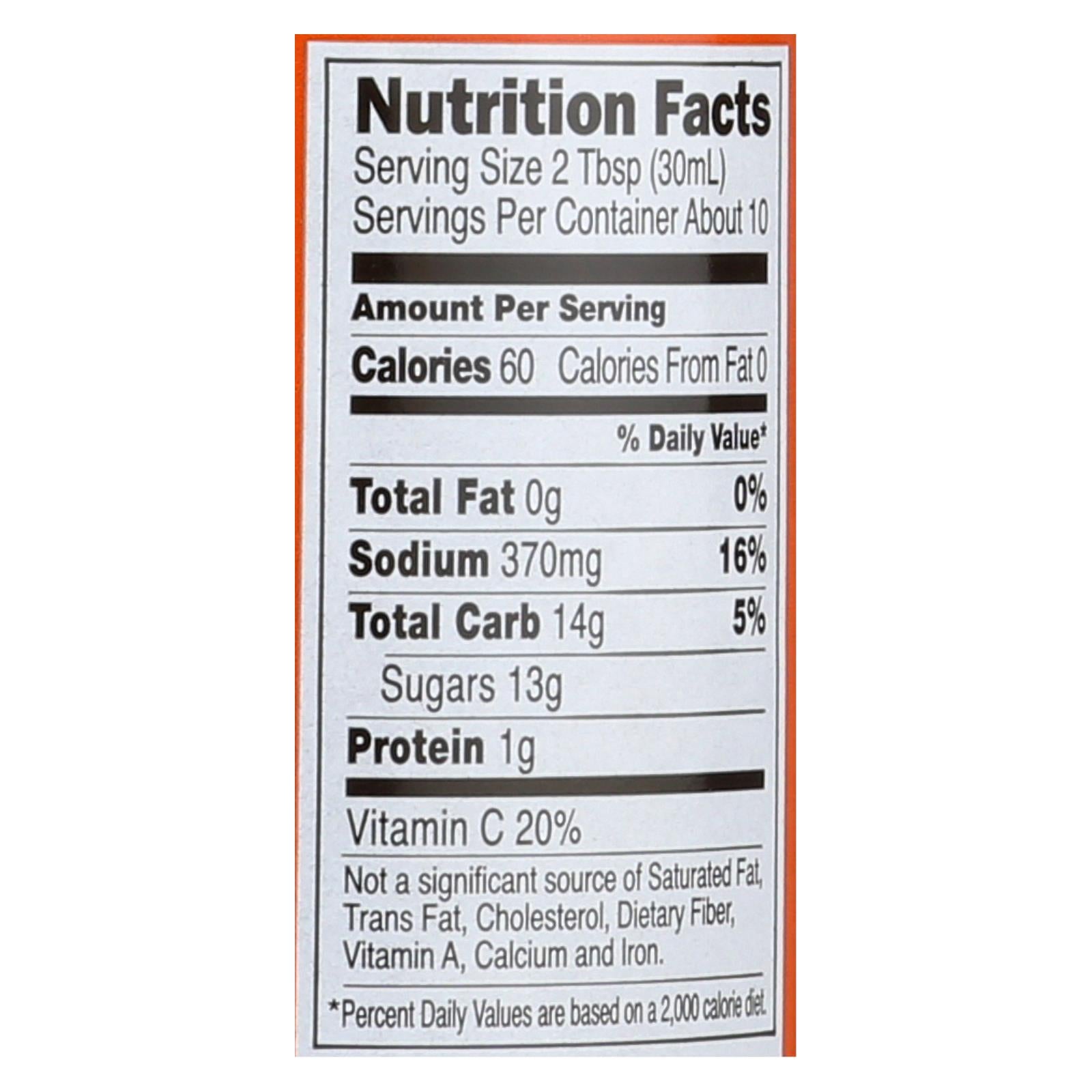 San-J Orange Cooking Sauce (6 x 10 Fl Oz)
