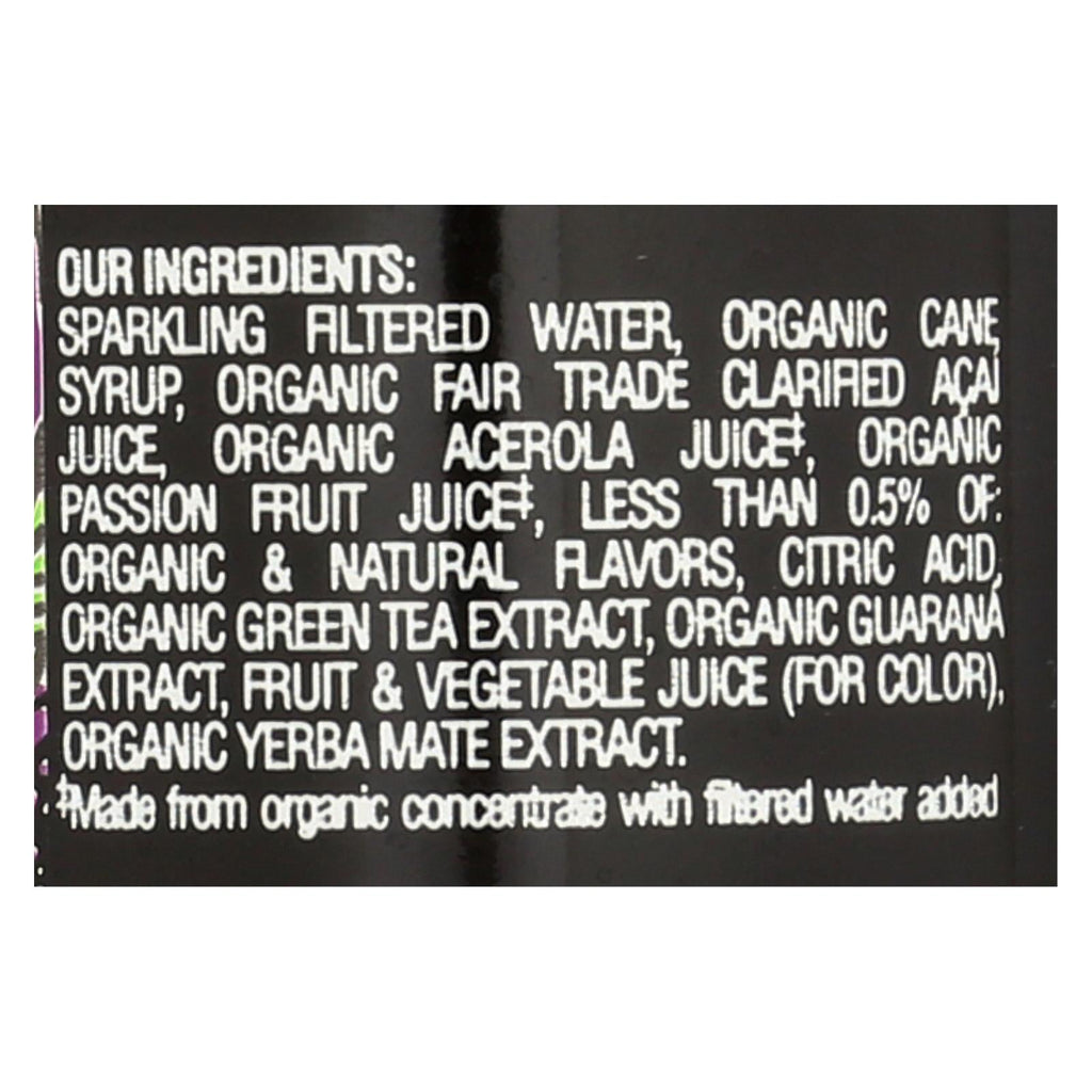 Sambazon Organic Amazon Energy Drink - Jungle Love, 12 Fl Oz, (Pack of 12)