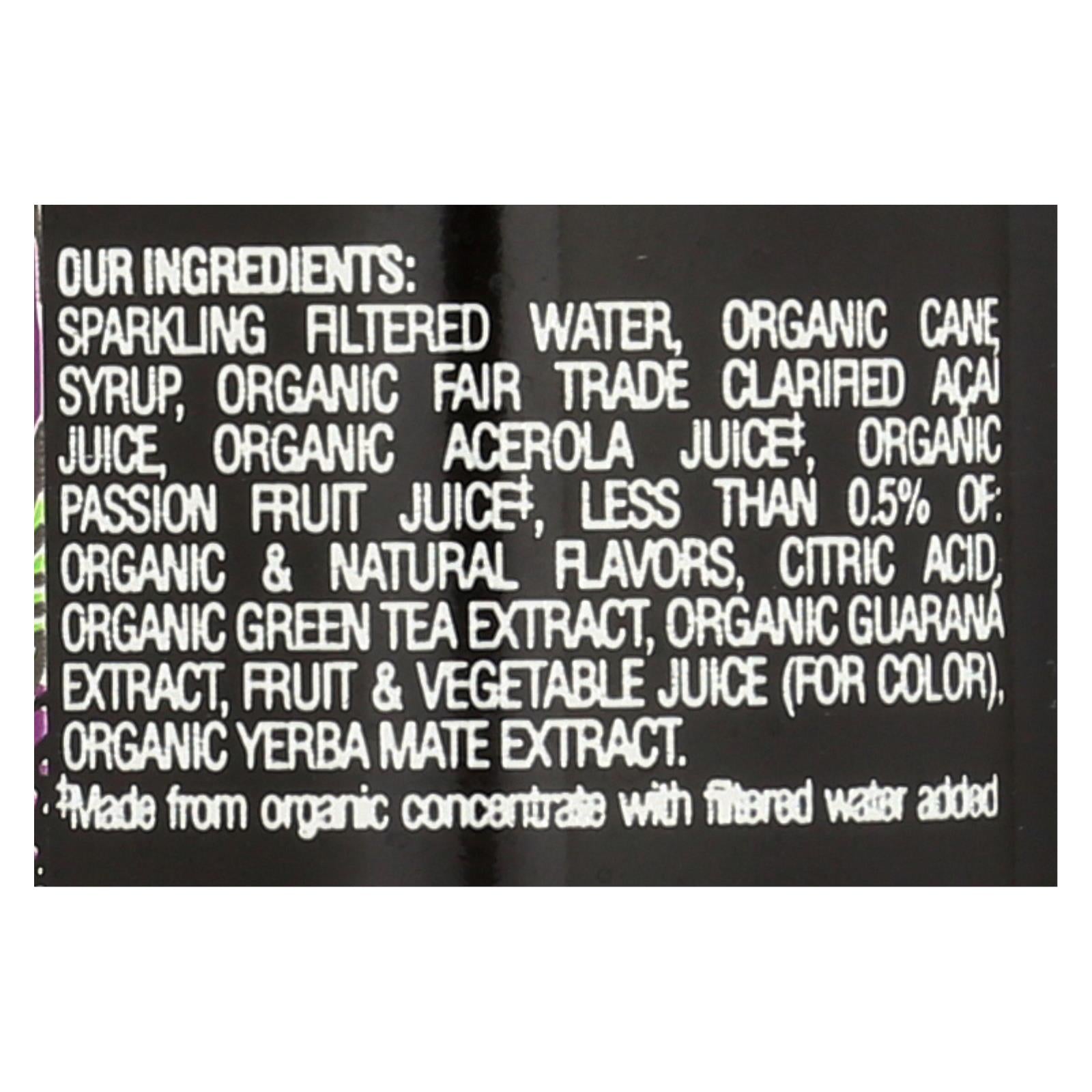 Sambazon Organic Amazon Energy Drink - Jungle Love, 12 Fl Oz, (Pack of 12)