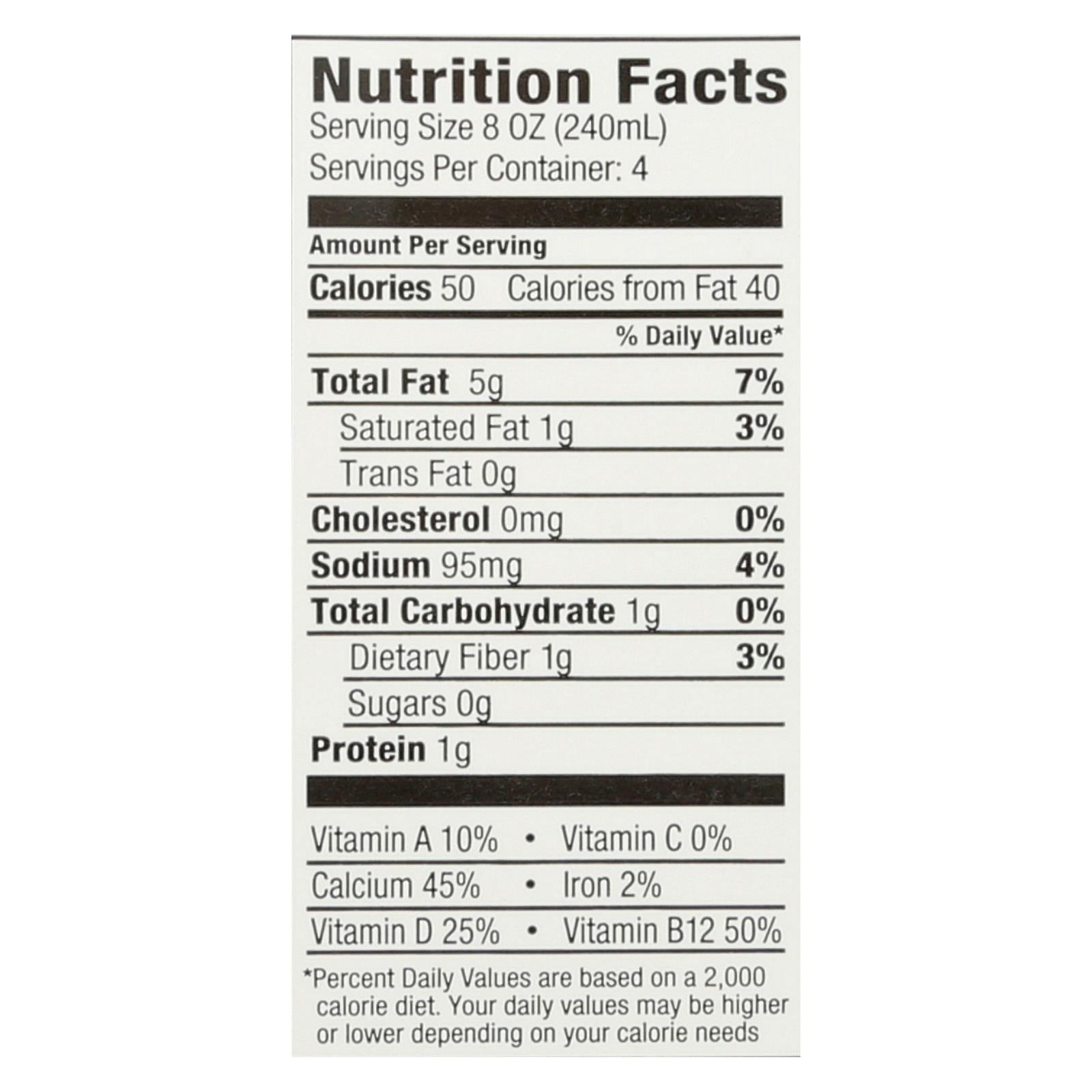 Milkadamia Unsweetened Vanilla Macadamia Milk (Pack of 6 - 32 fl. oz.)
