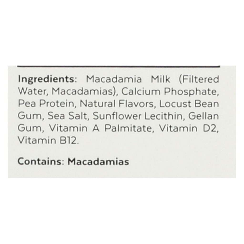 Milkadamia Unsweetened Vanilla Macadamia Milk (Pack of 6 - 32 fl. oz.)
