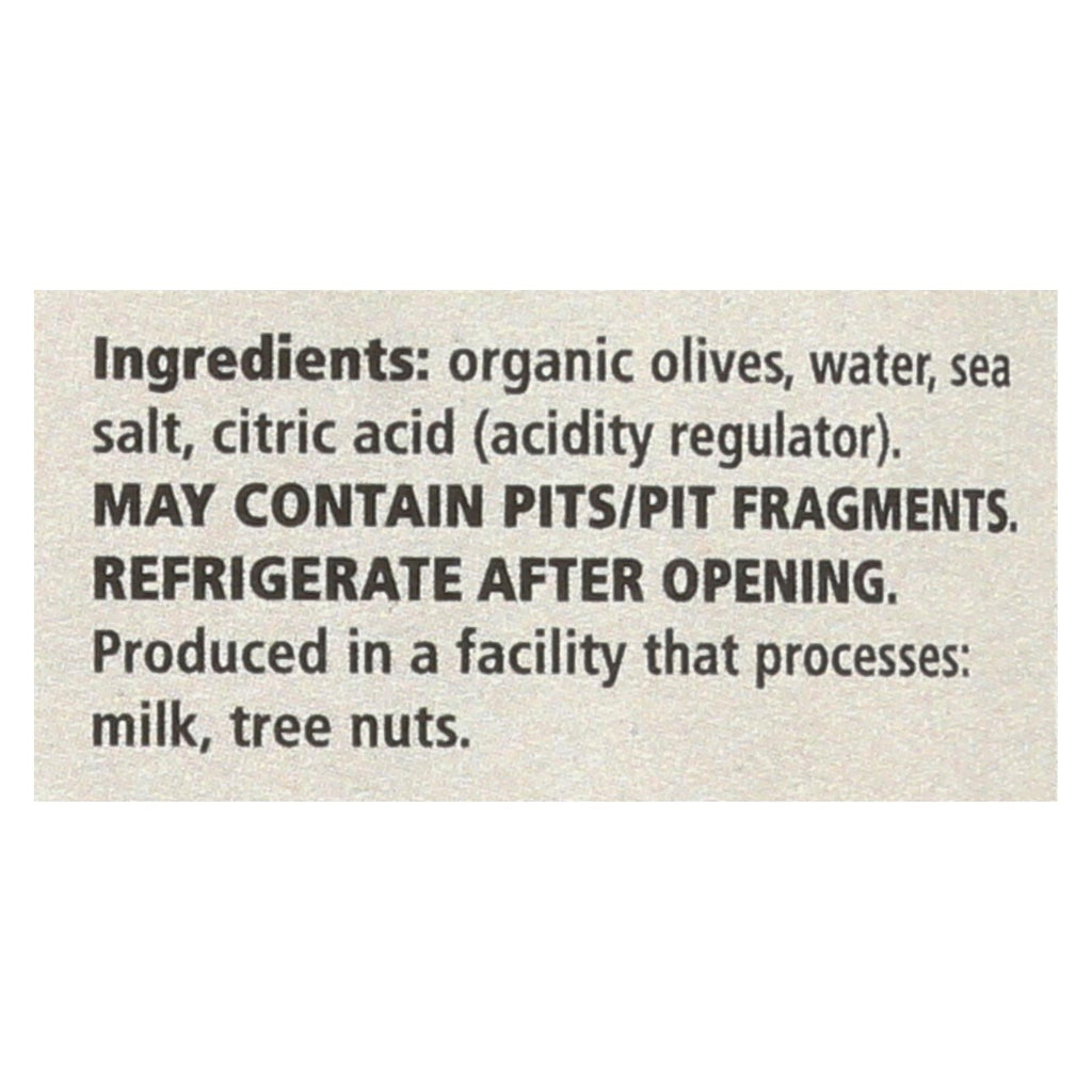 Divina Organic Pitted Green Olives, Pack of 6 — 6 oz Each