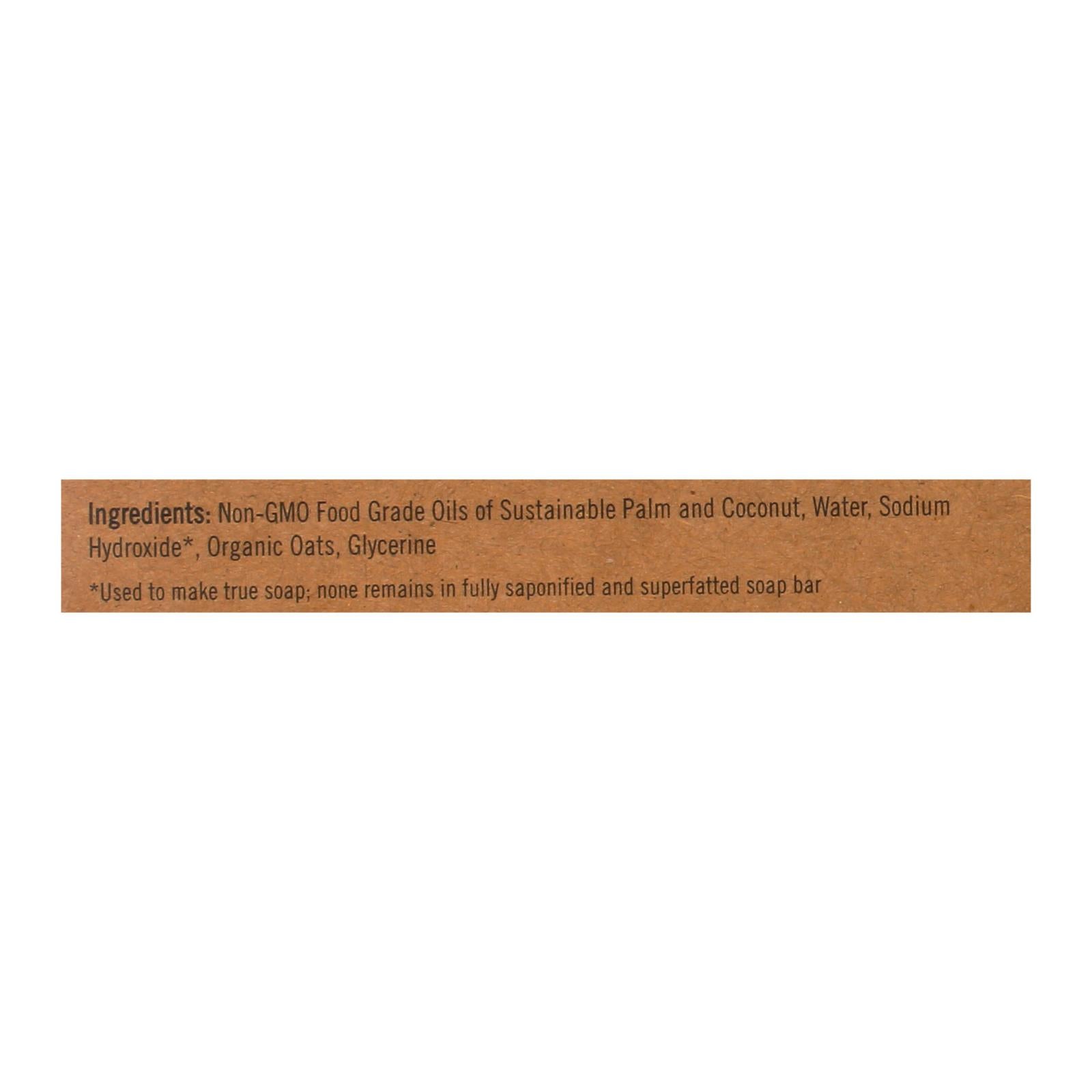 Sappo Hill Natural Oatmeal Glycerine Soap (Fragrance Free) 12 Pack - 3.5 Oz Each