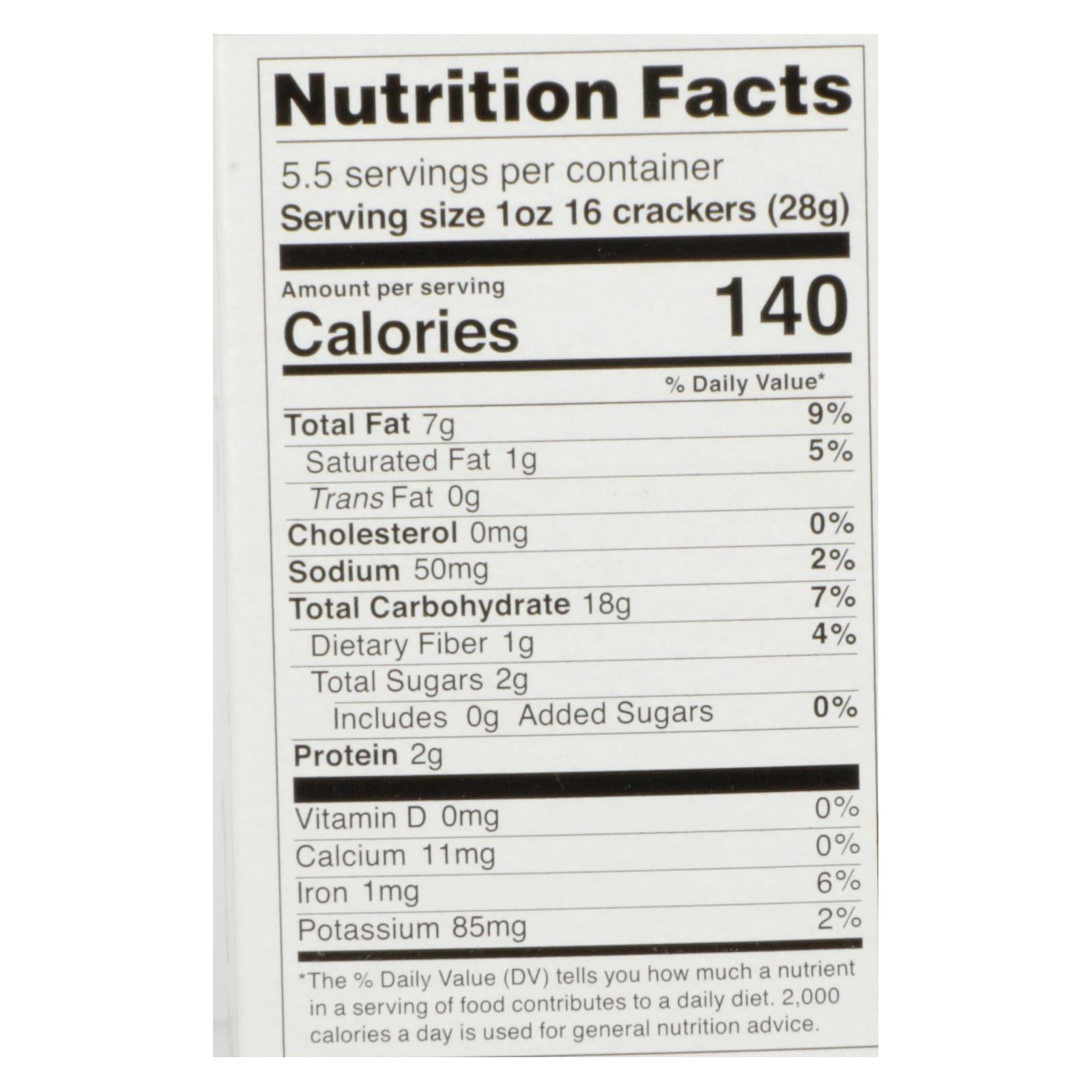 R.W. Garcia Sweet Potato Crackers, 5.5 Oz. Pack of 6