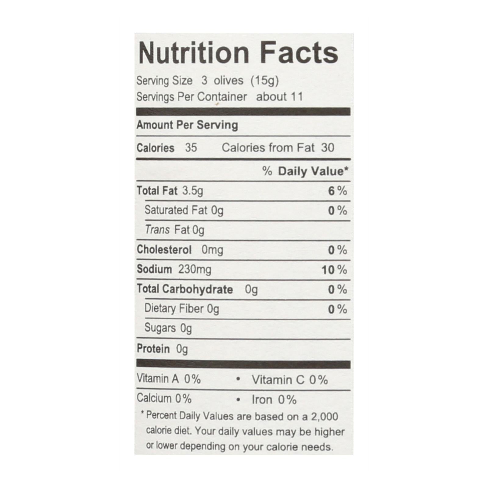 Divina Organic Greek Mixed Olives: 6-Pack (6.35 Oz. Each)