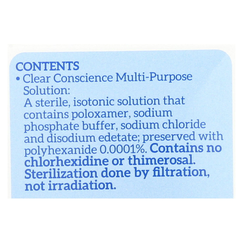 Clear Conscience Multi-Purpose Contact Lens Solution - 12 fl. oz.