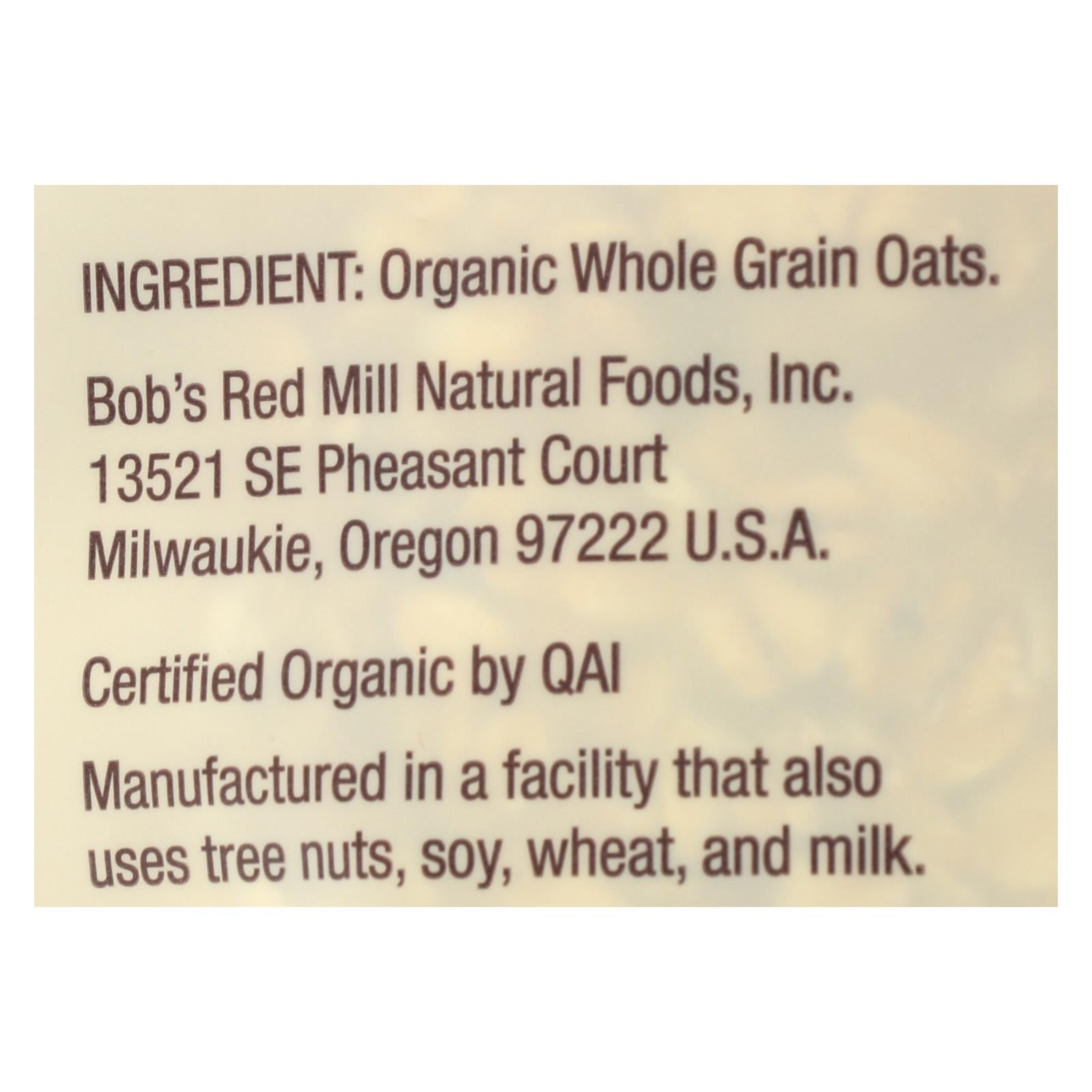 Bob's Red Mill Organic Oatmeal | 4 Pack, 32Oz.