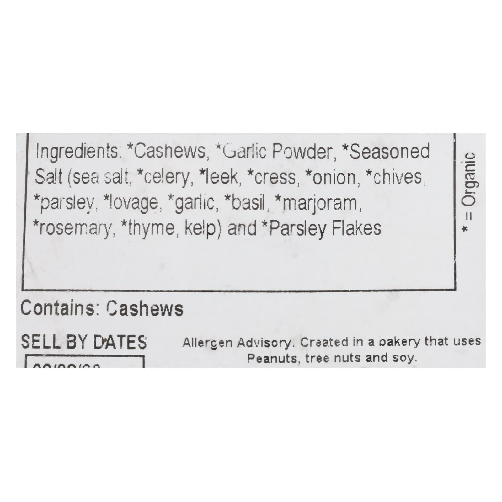 Mountain Peak Herbed Cashews with Garlic Granola Oats 10 lb.