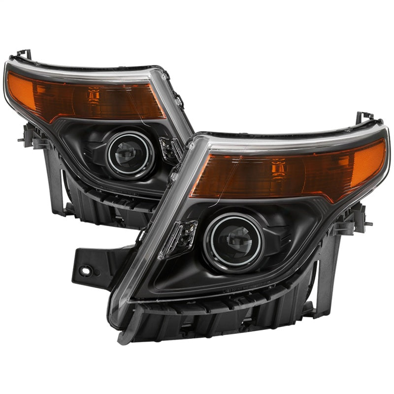 SPYDER xTune 11-15 Ford Explorer OEM Style Halogen Headlights - Black (HD-JH-FEXP11-AM-BK) 9042416