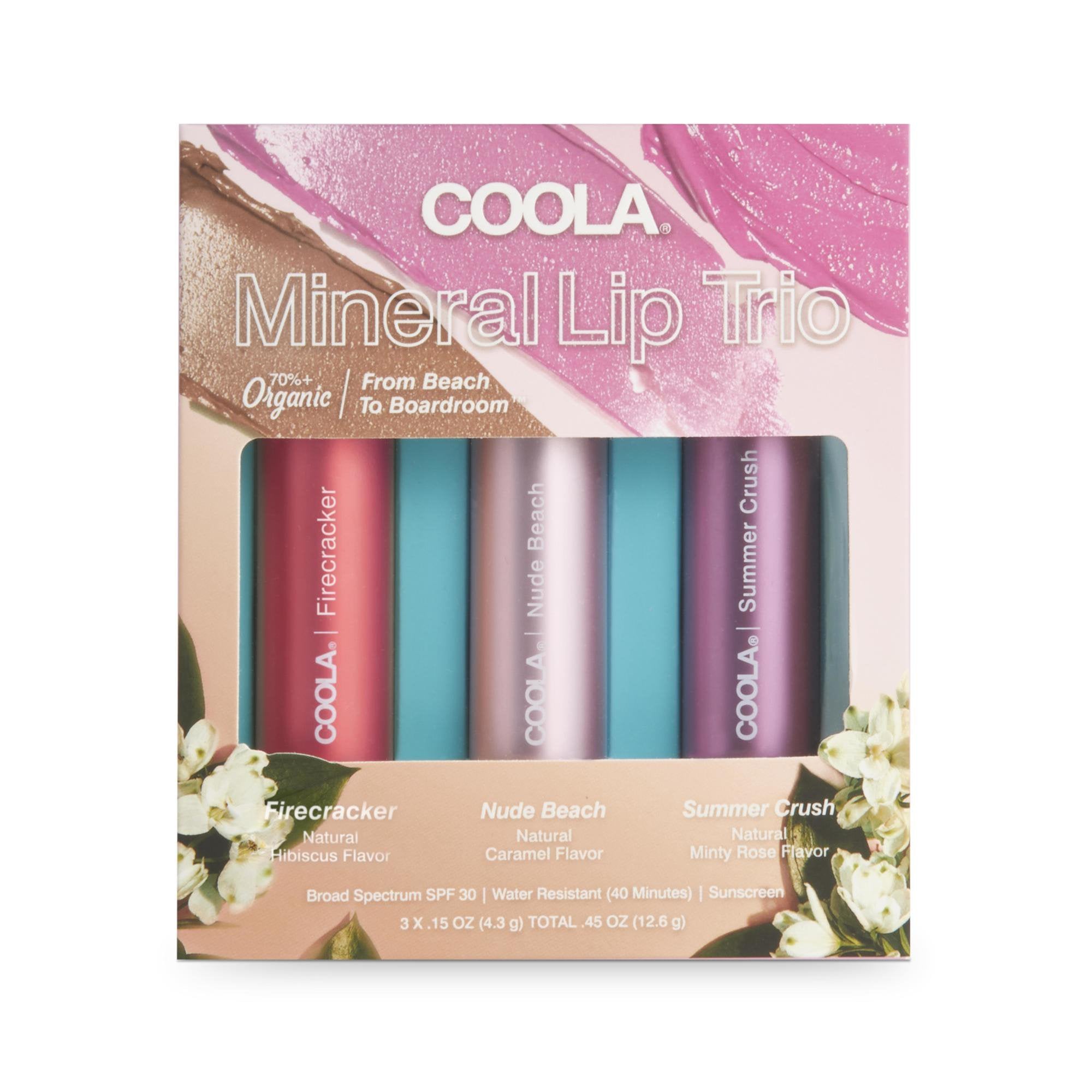 Mineral Liplux® SPF 30 Organic Tinted Trio CL10483