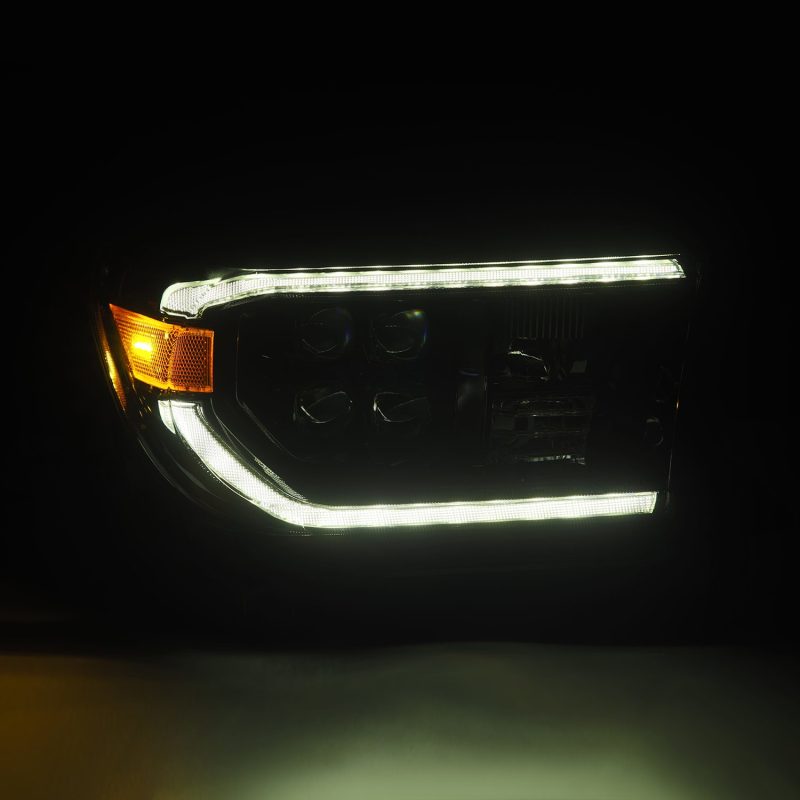 AlphaRex 07-13 Toyota Tundra NOVA LED Proj Headlights Alpha-Black w/Activ Light/Seq Signal/DRL 880820 *Discontinued