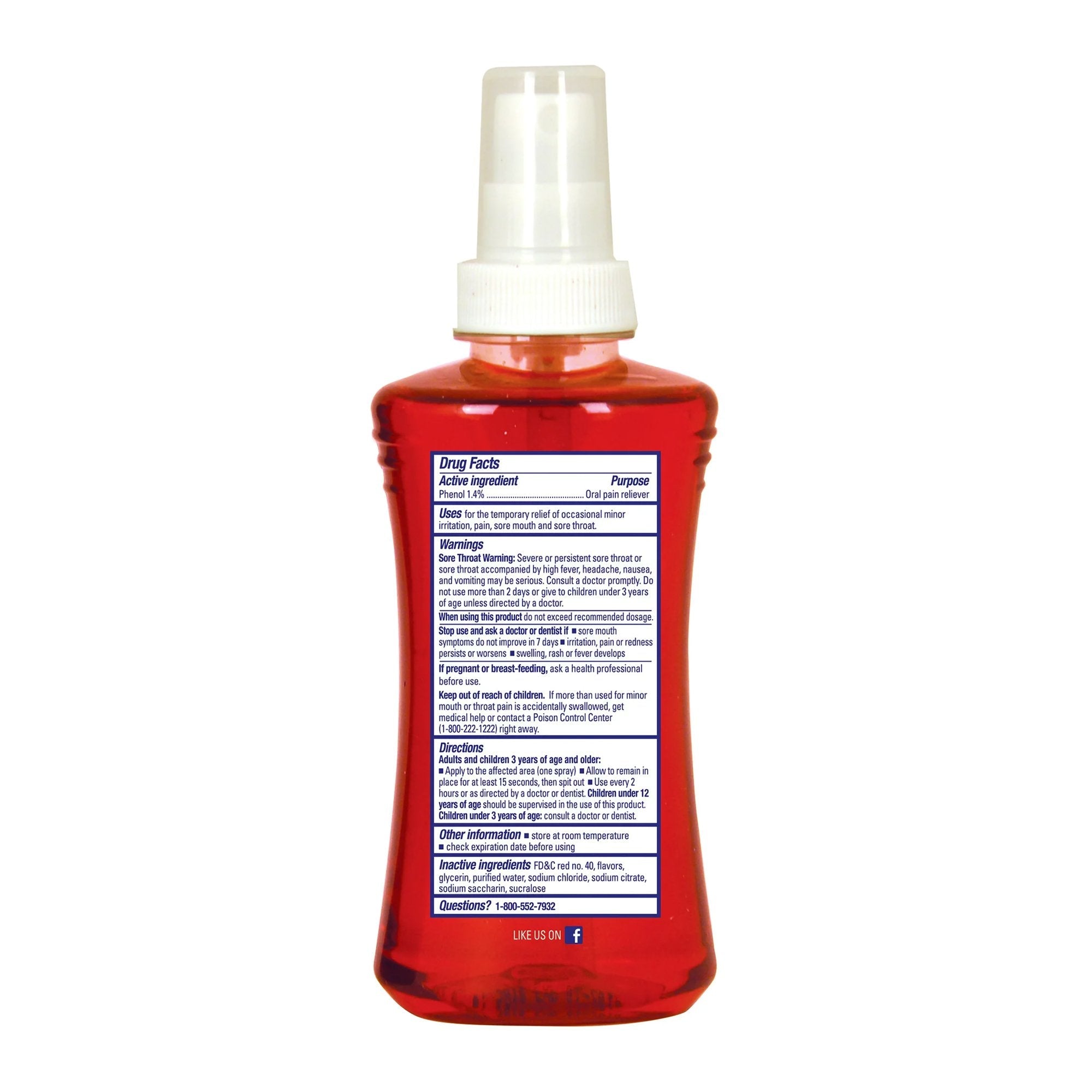 Chloraseptic® Phenol Sore Throat Relief, 6-ounce Spray Bottle 37811201103