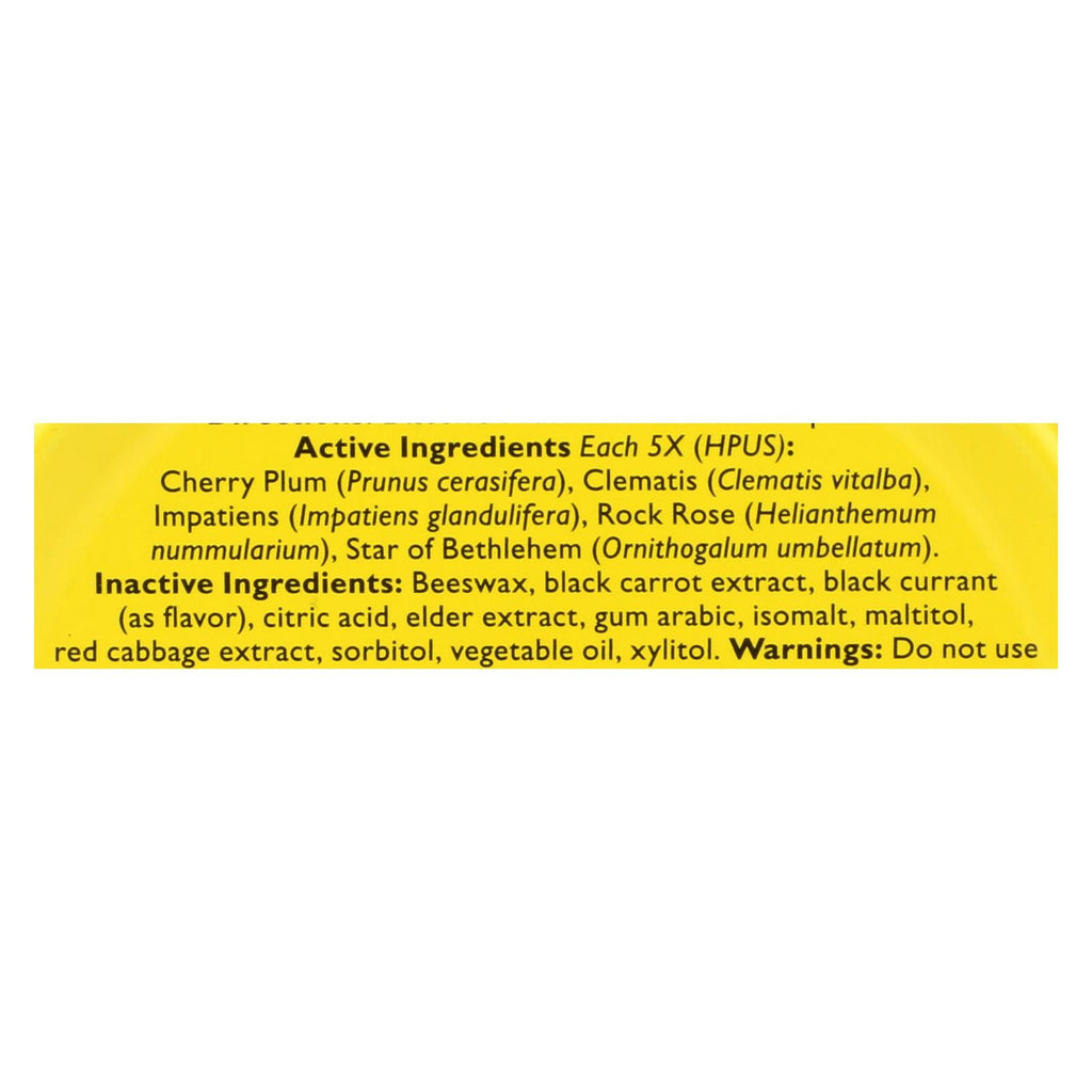 Bach Flower Remedies Rescue Pastilles Black Currant - Soothing Support for Emotional Well-Being (Pack of 12) - 1.7 Oz
