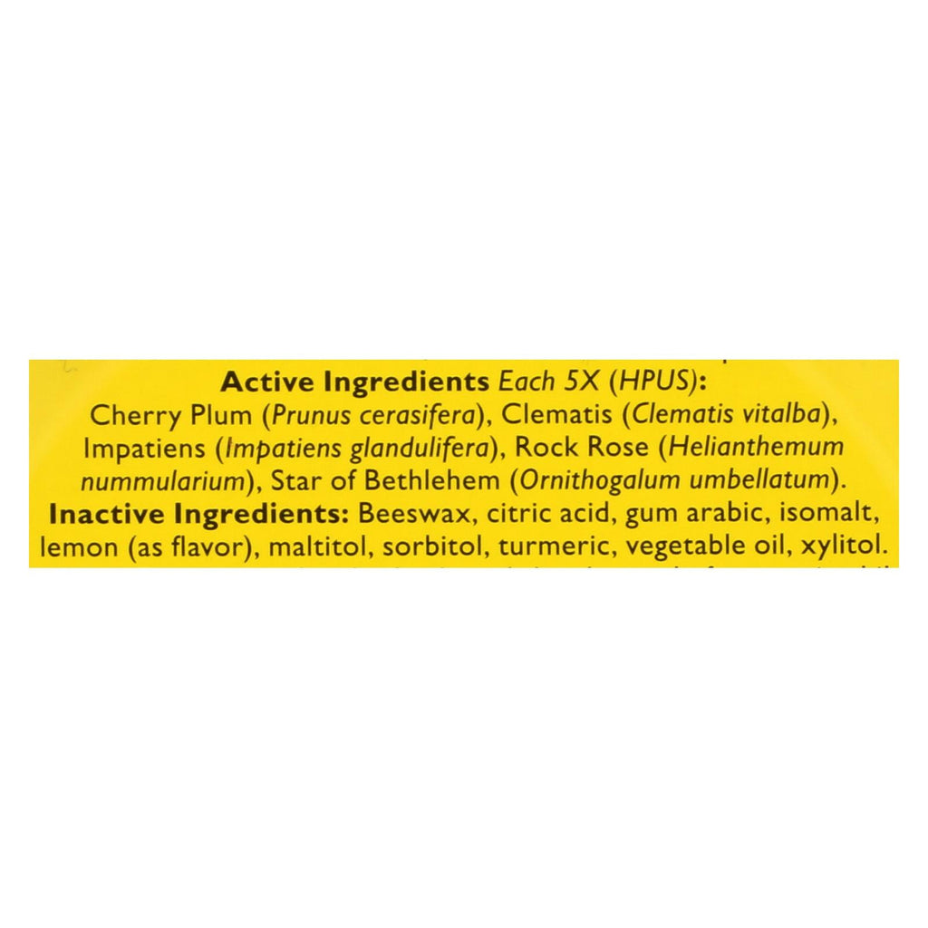 Bach Rescue Remedy Pastilles - Lemon Flavor (Pack of 12 - 50 Grm)