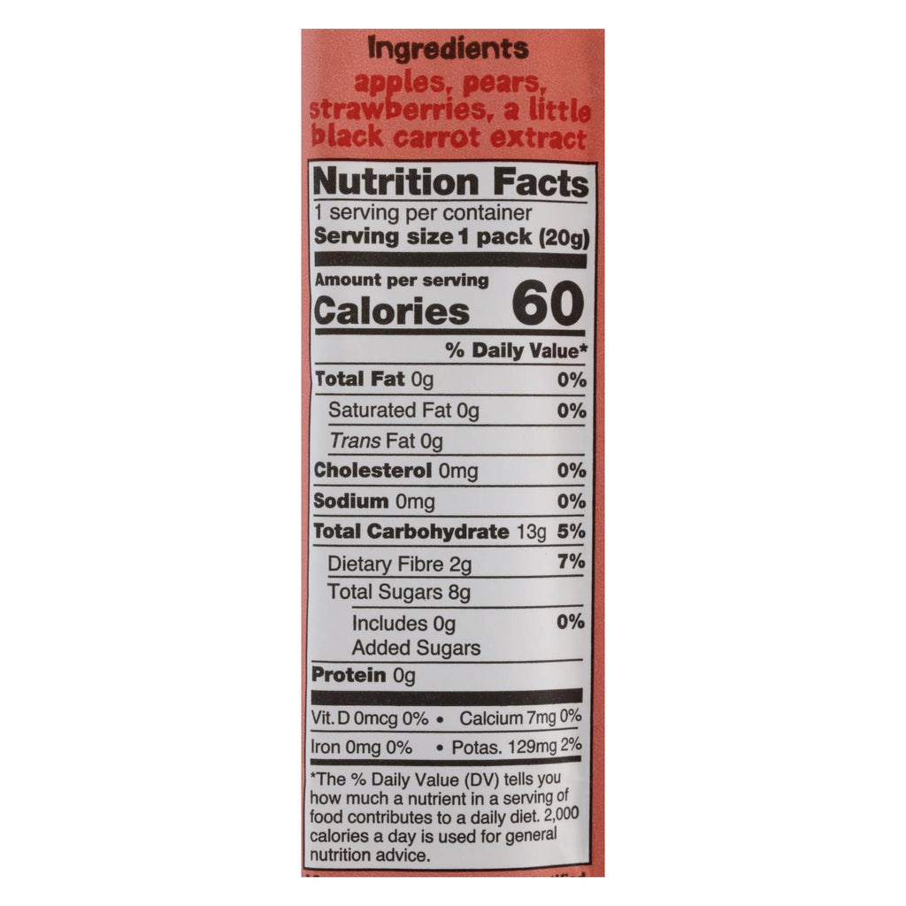 Bear Real Fruit Yoyos: Strawberry, 6-Count, 3.5 Oz. Each