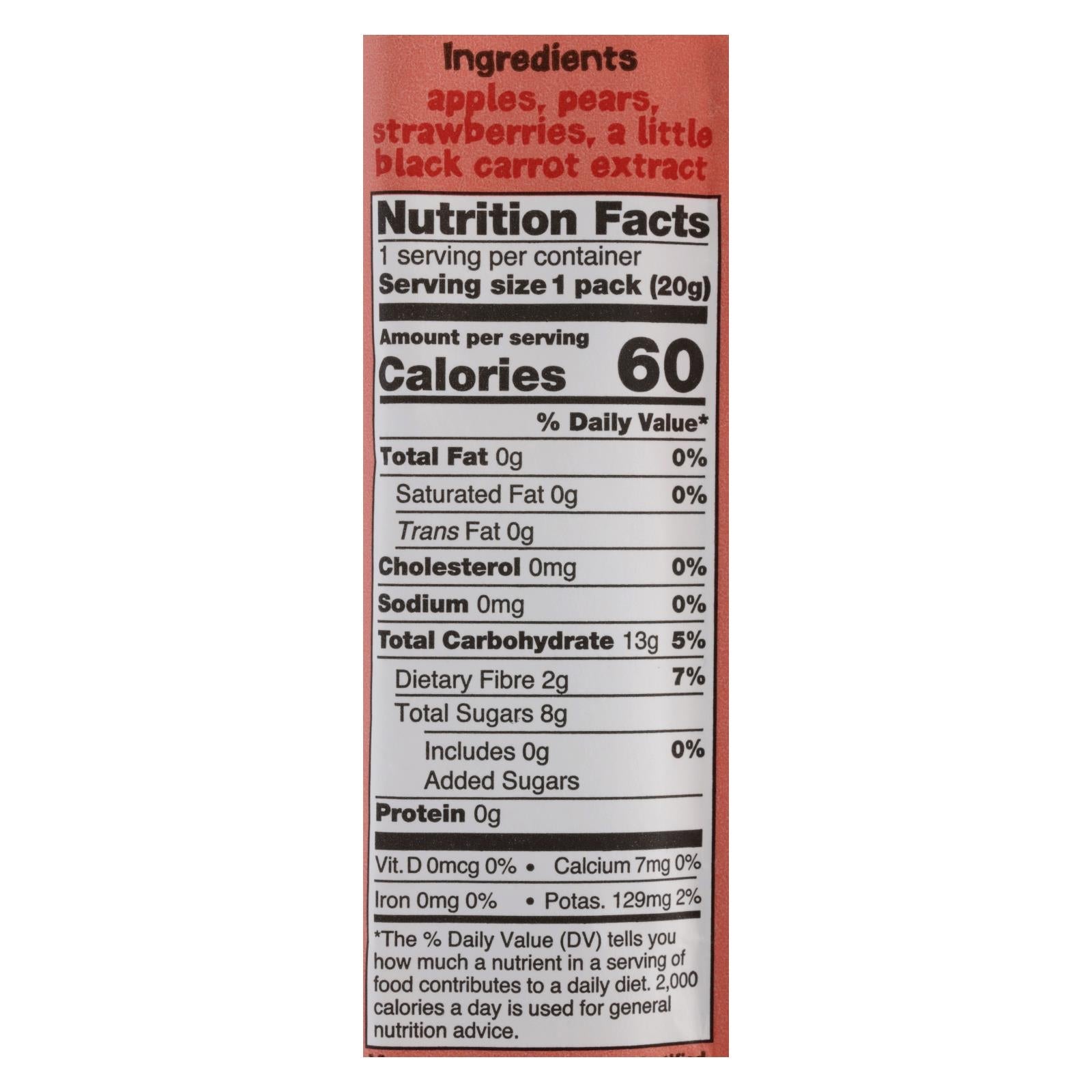 Bear Real Fruit Yoyos: Strawberry, 6-Count, 3.5 Oz. Each