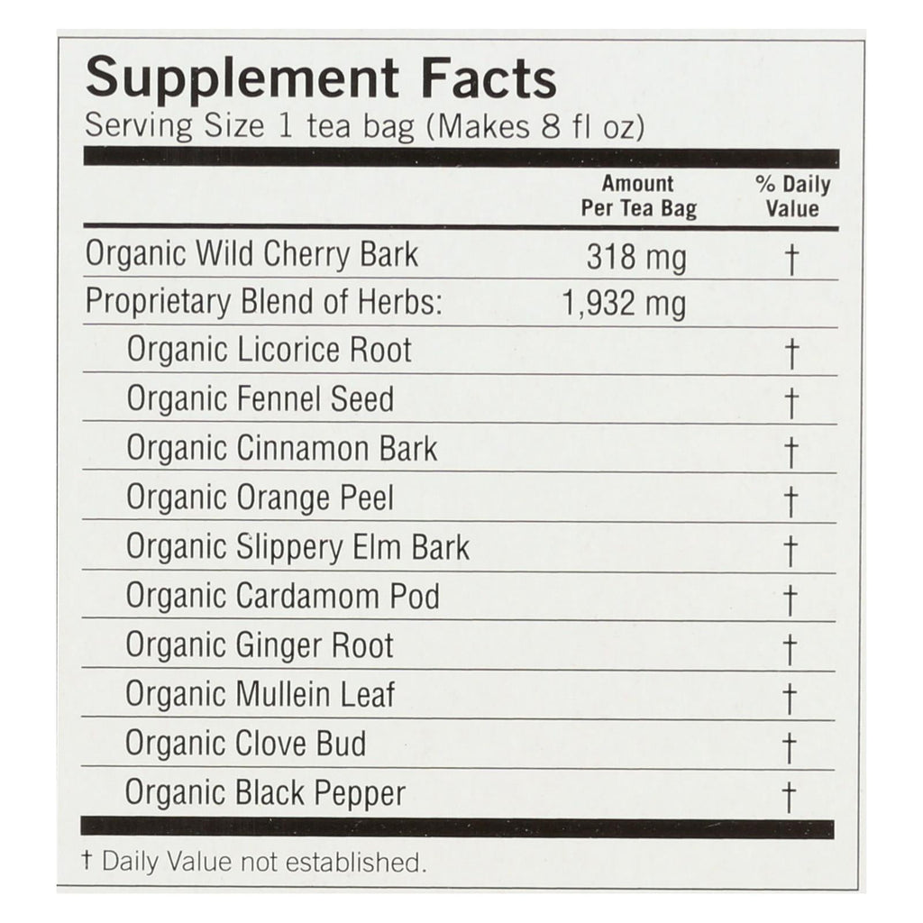 Yogi Organic Throat Comfort Tea, 16 Tea Bags (Pack of 6)