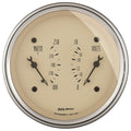 AutoMeter Gauge Dual Wtmp & Volt 3-3/8in. 250 Deg. F & 18V Elec Antq Beige 1830