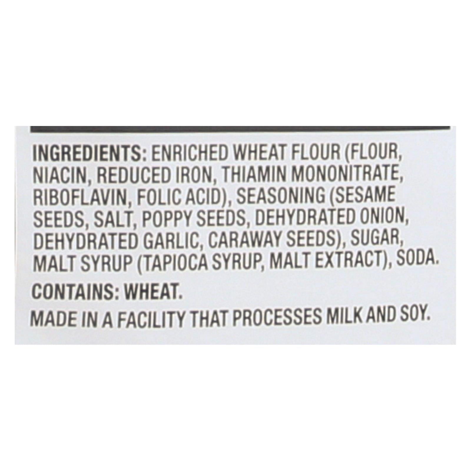 Snack Factory Pretzel Crisps, Everything, 7.2 oz, Case of 12