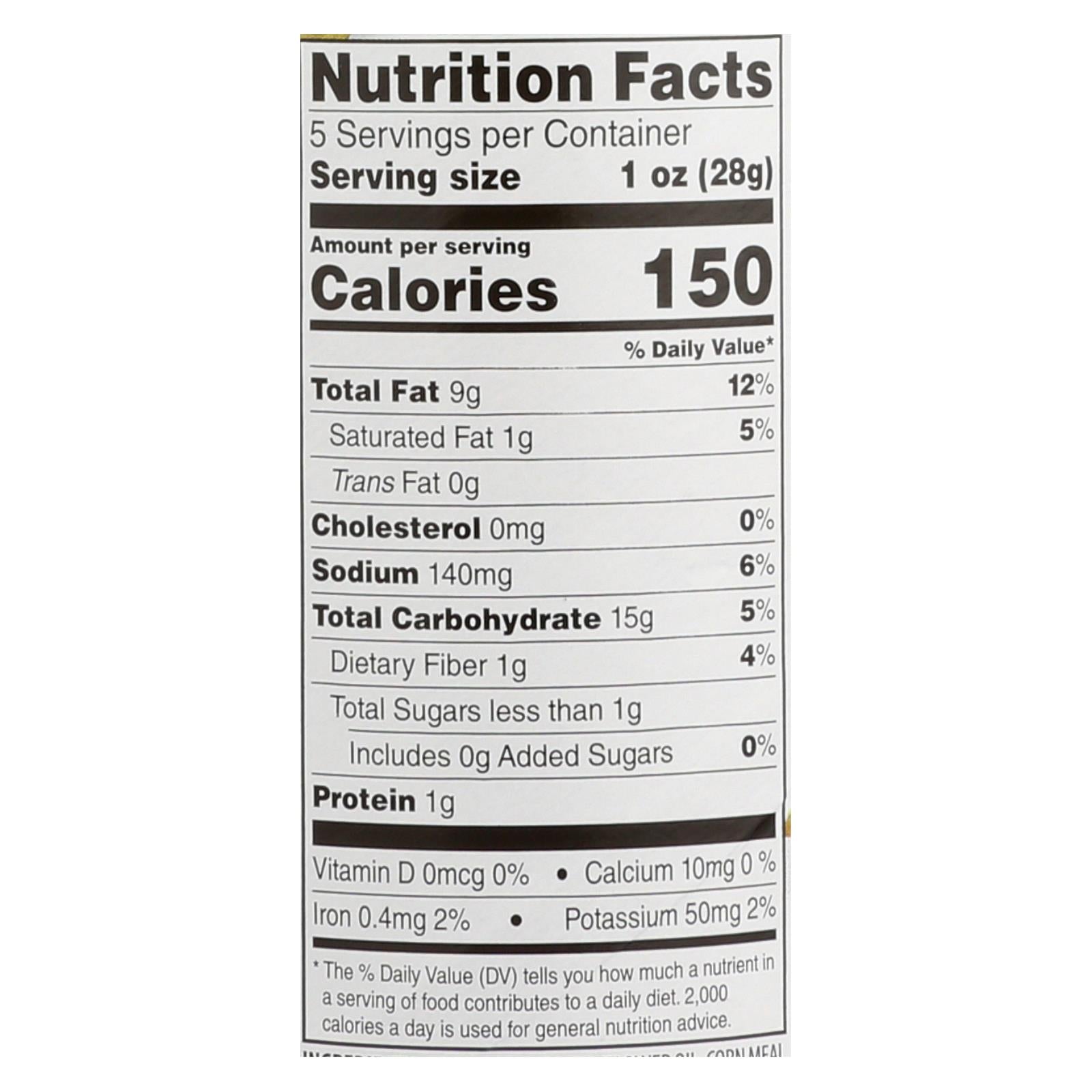 Sensible Portions Garden Veggie Chips, Sea Salt (Pack of 12) - 5 Oz. Canister