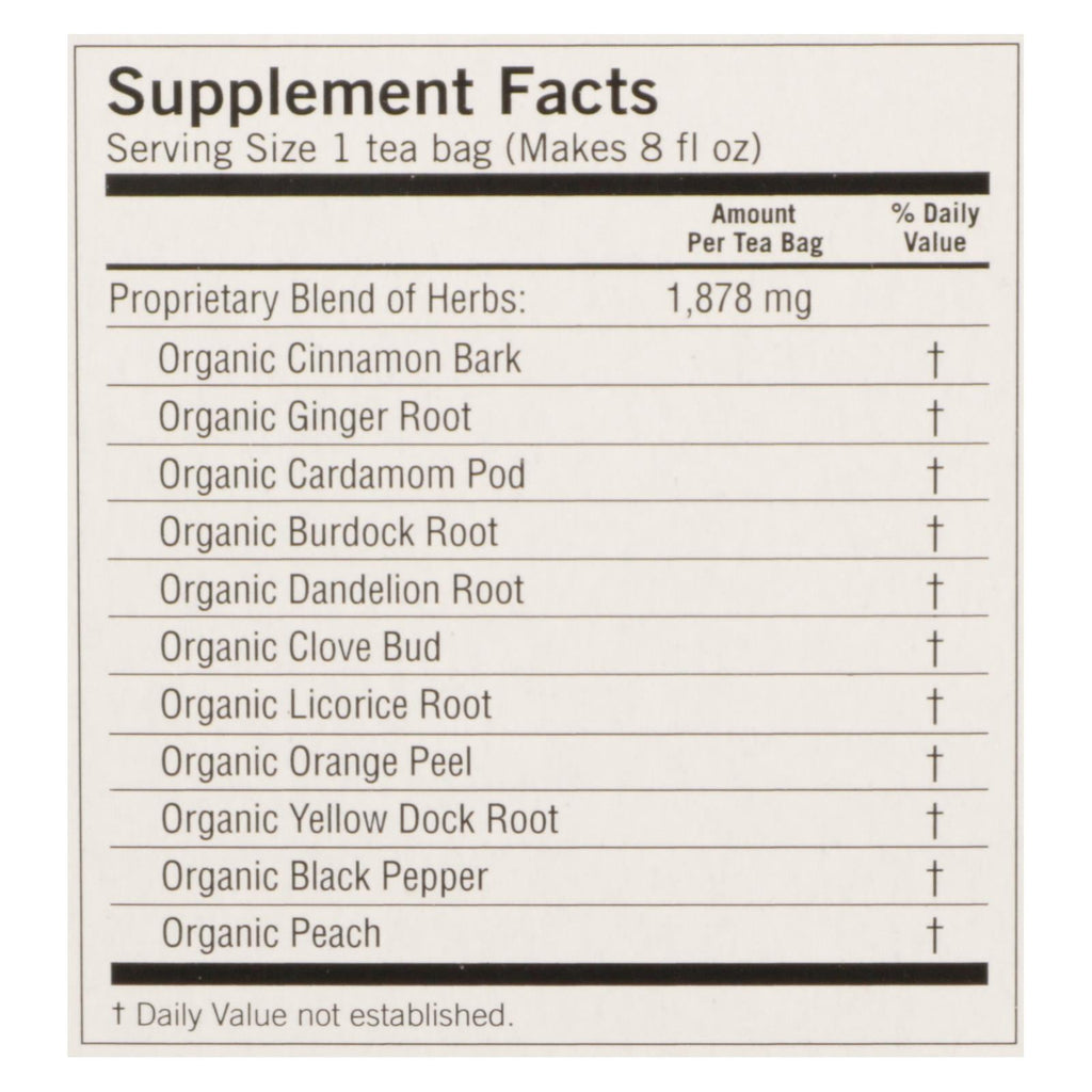 Detoxing Delight: Yogi Peach Tea (16 Bags, Pack of 6)