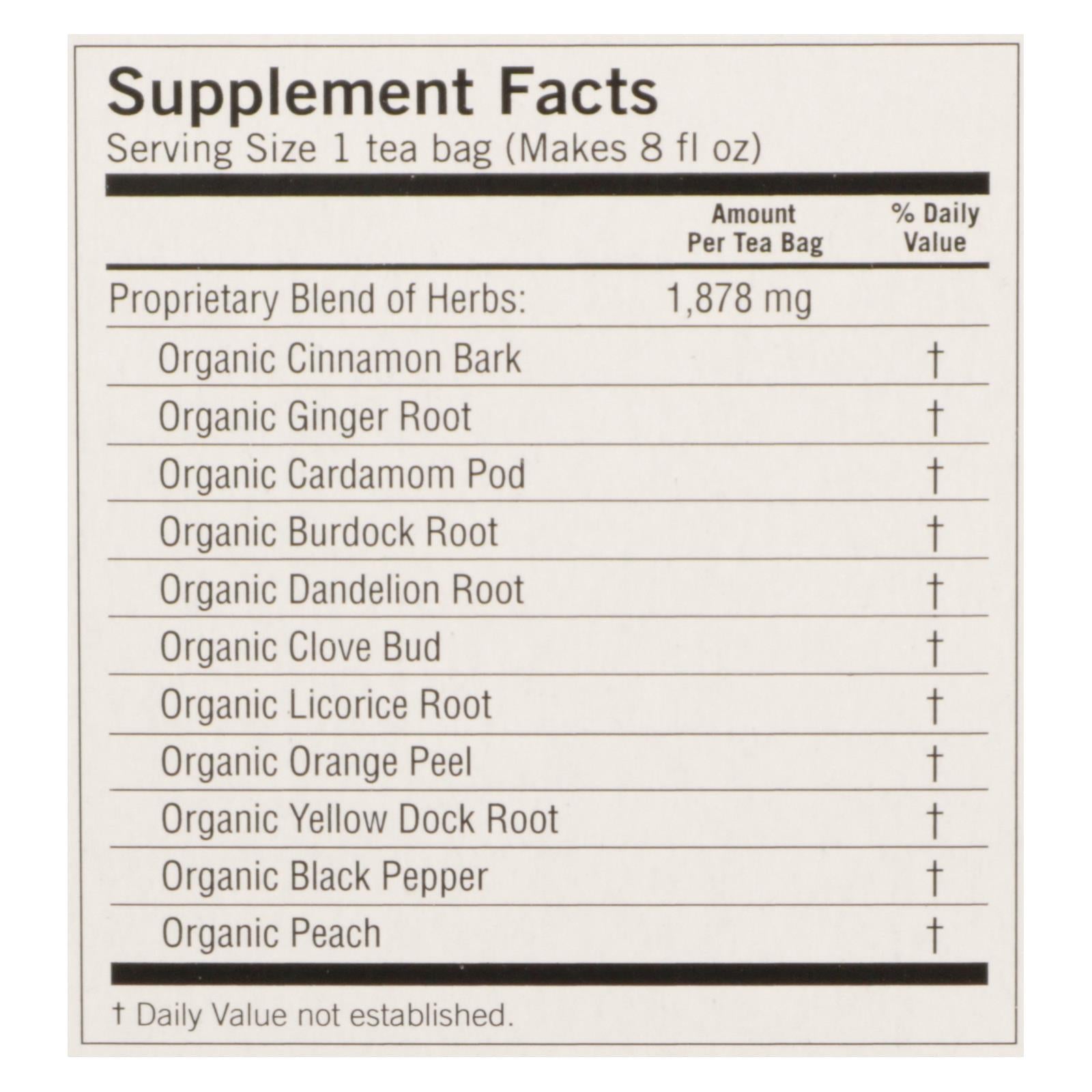 Detoxing Delight: Yogi Peach Tea (16 Bags, Pack of 6)