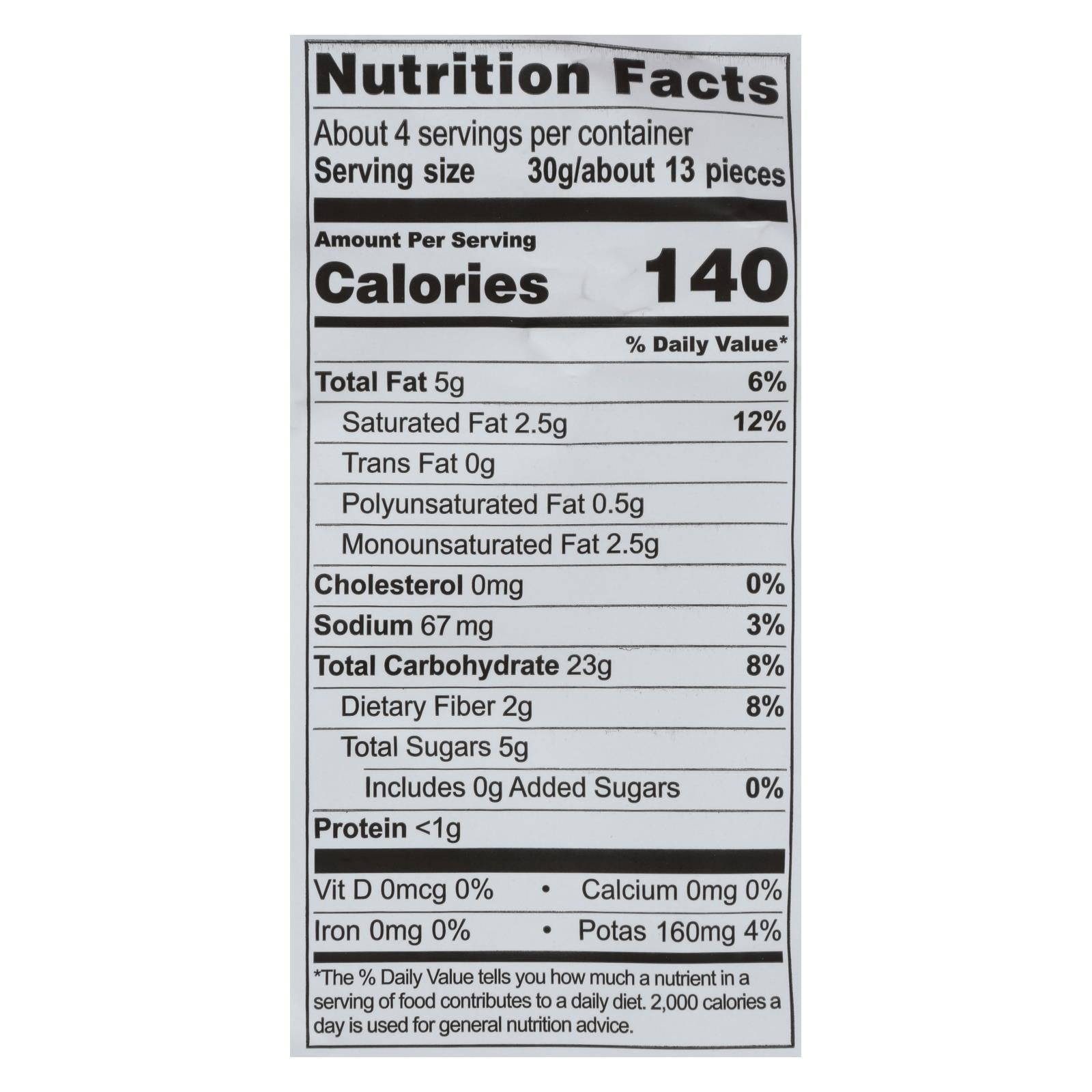Artisan Tropic Cassava Strips with Sea Salt (12 x 4.5 Oz.)