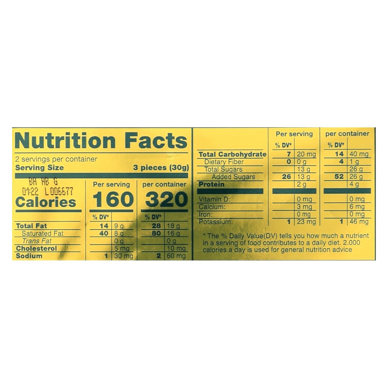 Ruger Vanilla Wafers, Crispy and Delightful, Pack of 12, 2.125 Oz.