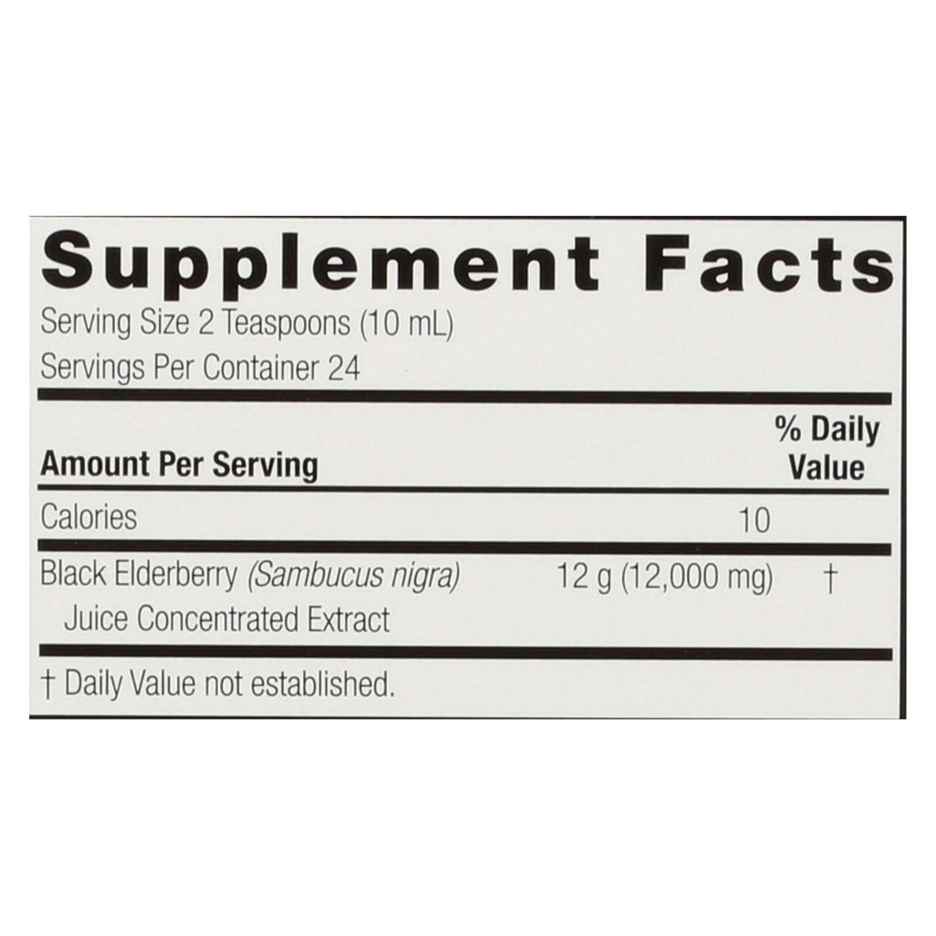 Nature's Answer Sambucus Nigra Black Elderberry Extract, Immune Support, 8 Fl Oz