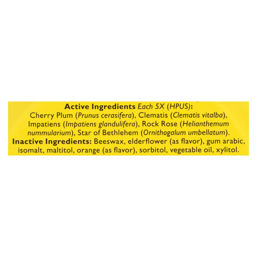 Bach Rescue Remedy Pastilles: Natural Stress Relief with Orange & Elderflower (1.7 oz, Pack of 12)