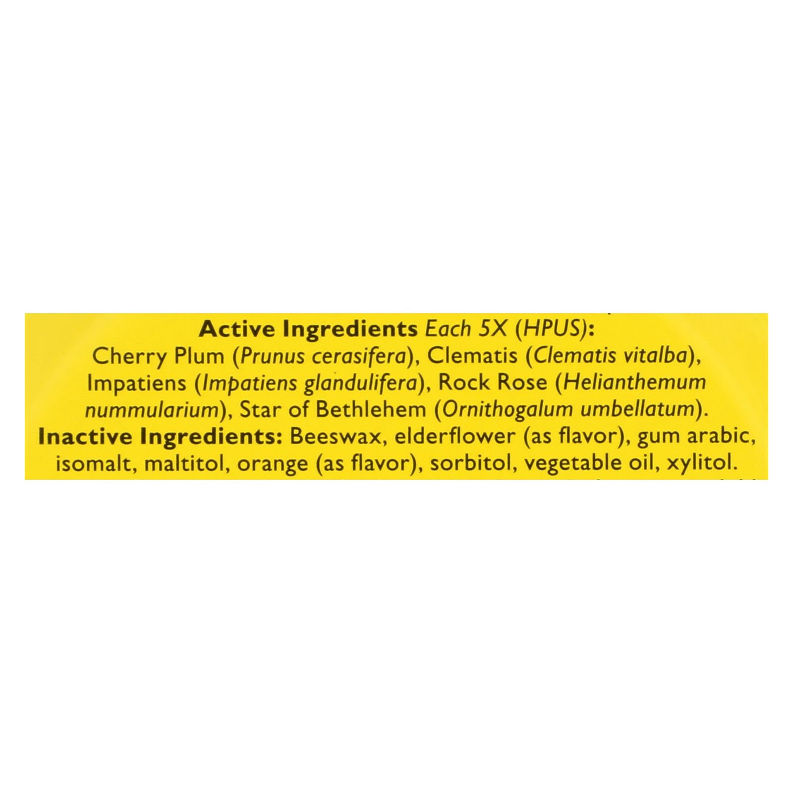 Bach Rescue Remedy Pastilles: Natural Stress Relief with Orange & Elderflower (1.7 oz, Pack of 12)