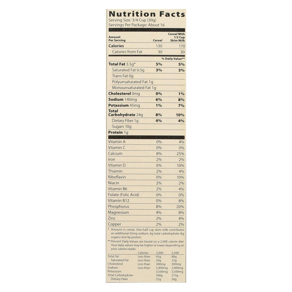 Mom's Best Naturals Toasted Cinnamon Squares, 17.5 Oz (Pack of 14)