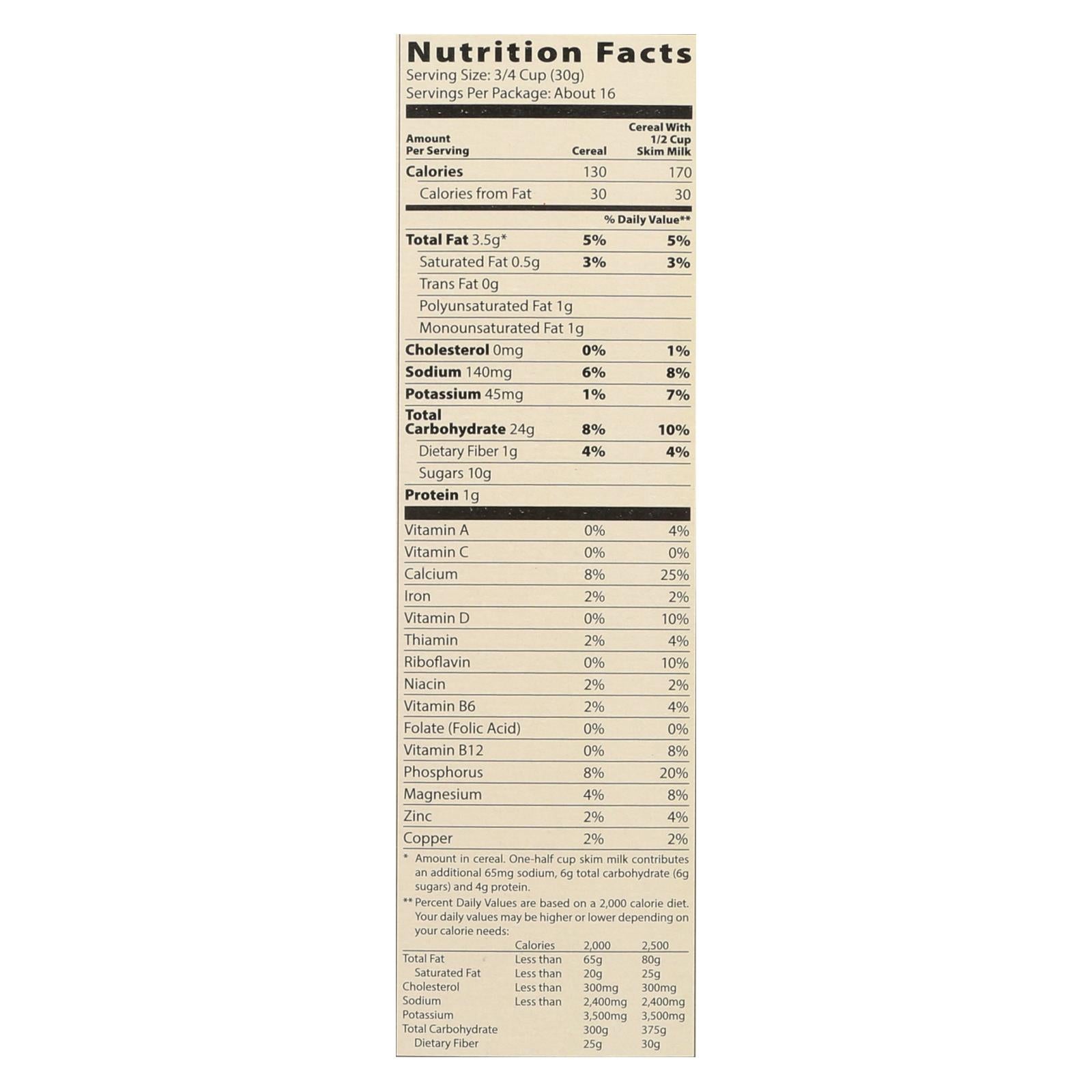 Mom's Best Naturals Toasted Cinnamon Squares, 17.5 Oz (Pack of 14)