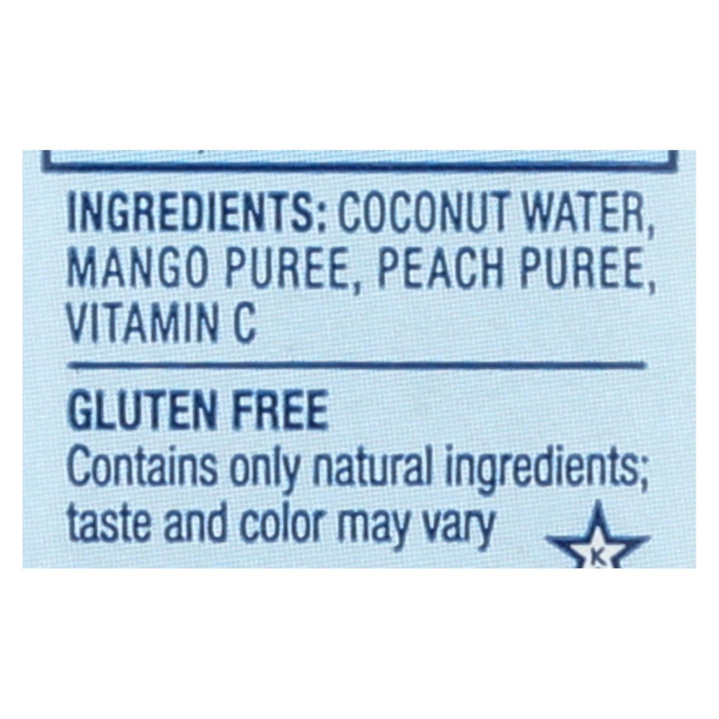 Vita Coco 500 mL Peach and Mango Flavored Coconut Water (Pack of 12)