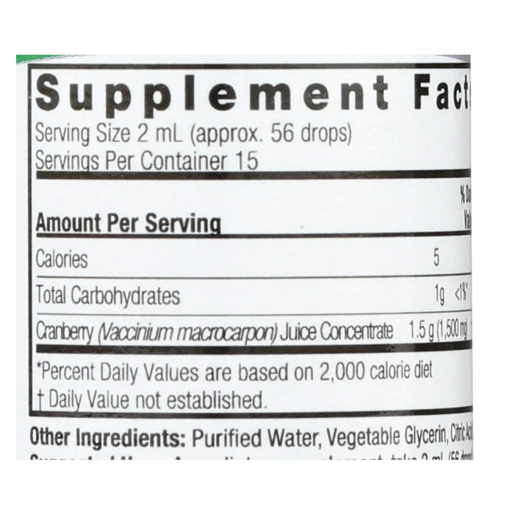 Nature's Answer Cranberry Extract Alcohol-Free (1 Fl Oz)