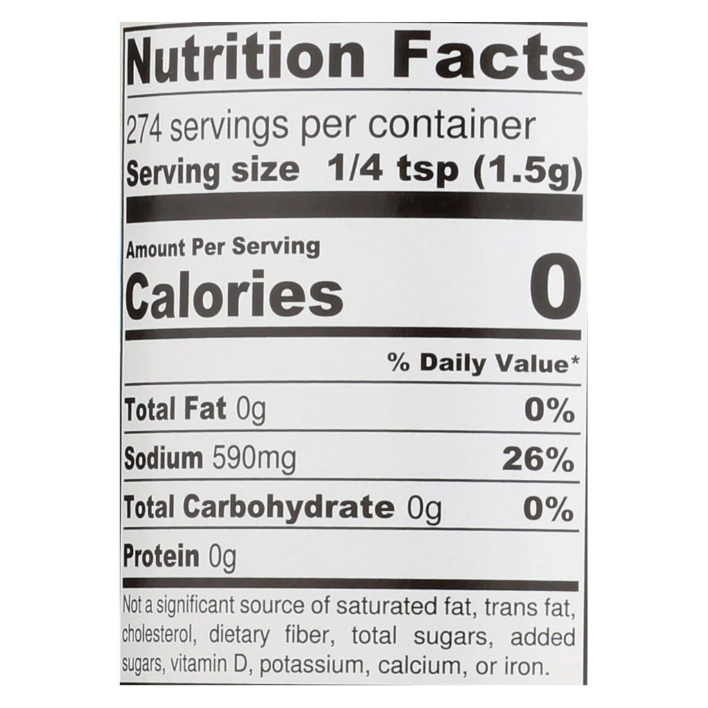 Fine Ground Sea Salt (Pack of 12) 14.5 Oz. Each